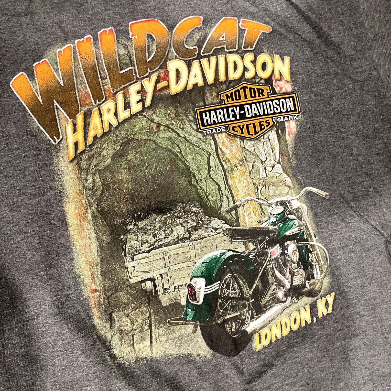 Harley Davidson Vintage Harley Davidson Wildcat London KY T-Shirt Size US L / EU 52-54 / 3 - 3 Thumbnail