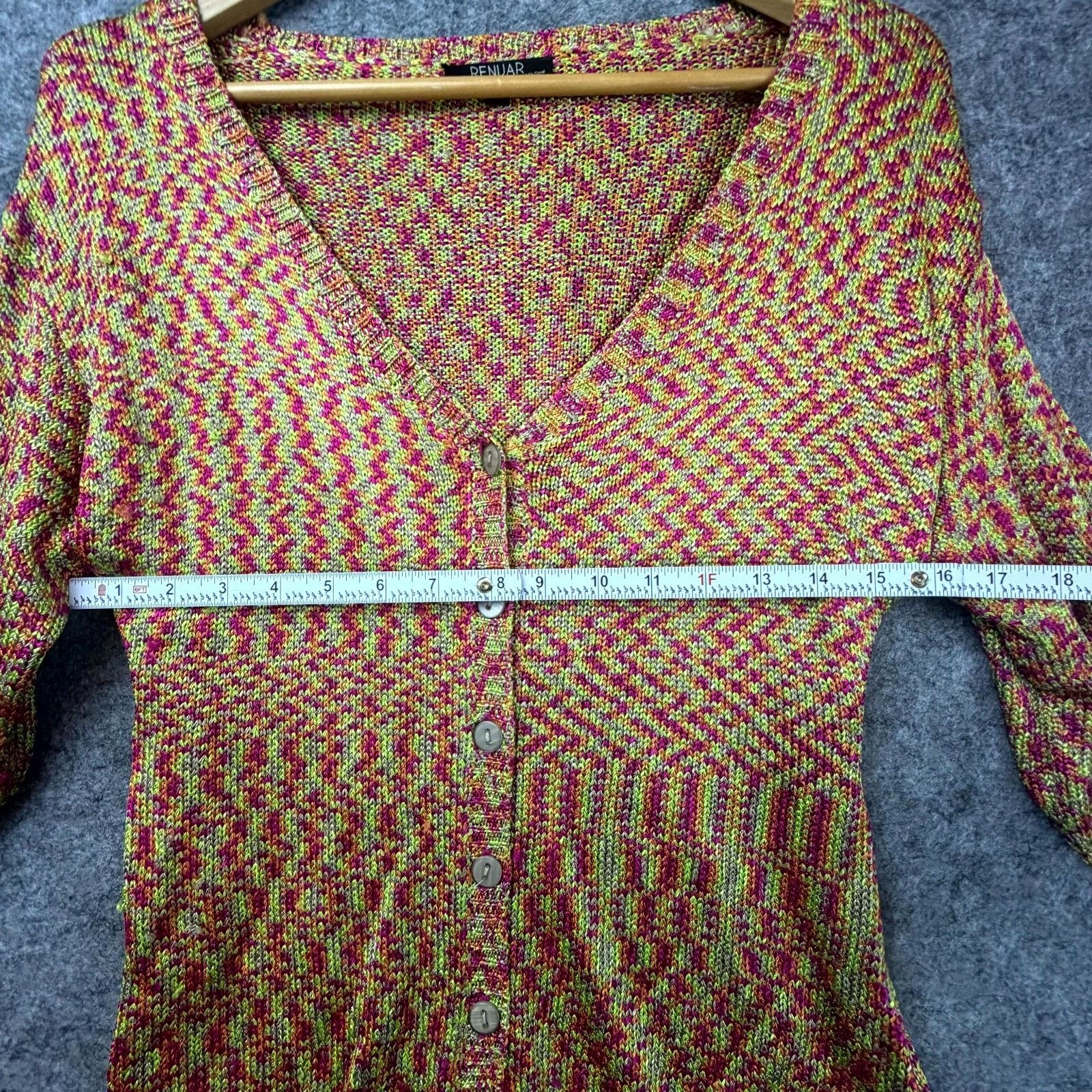 Renuar Renuar Cardigan Sweater Women Small Indie Sleaze Funky Artsy Size S / US 4 / IT 40 - 4 Thumbnail