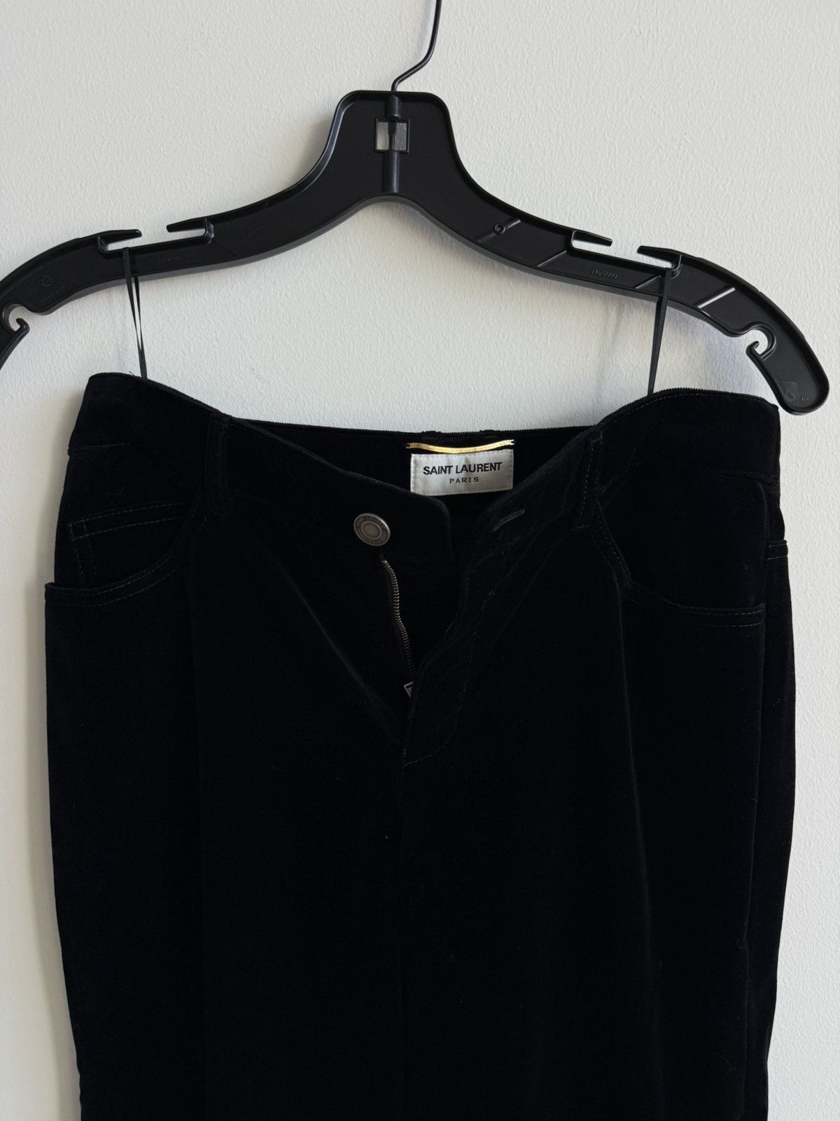 Saint Laurent Paris Hedi Velvet Denim YSL Pants Size US 29 - 3 Thumbnail