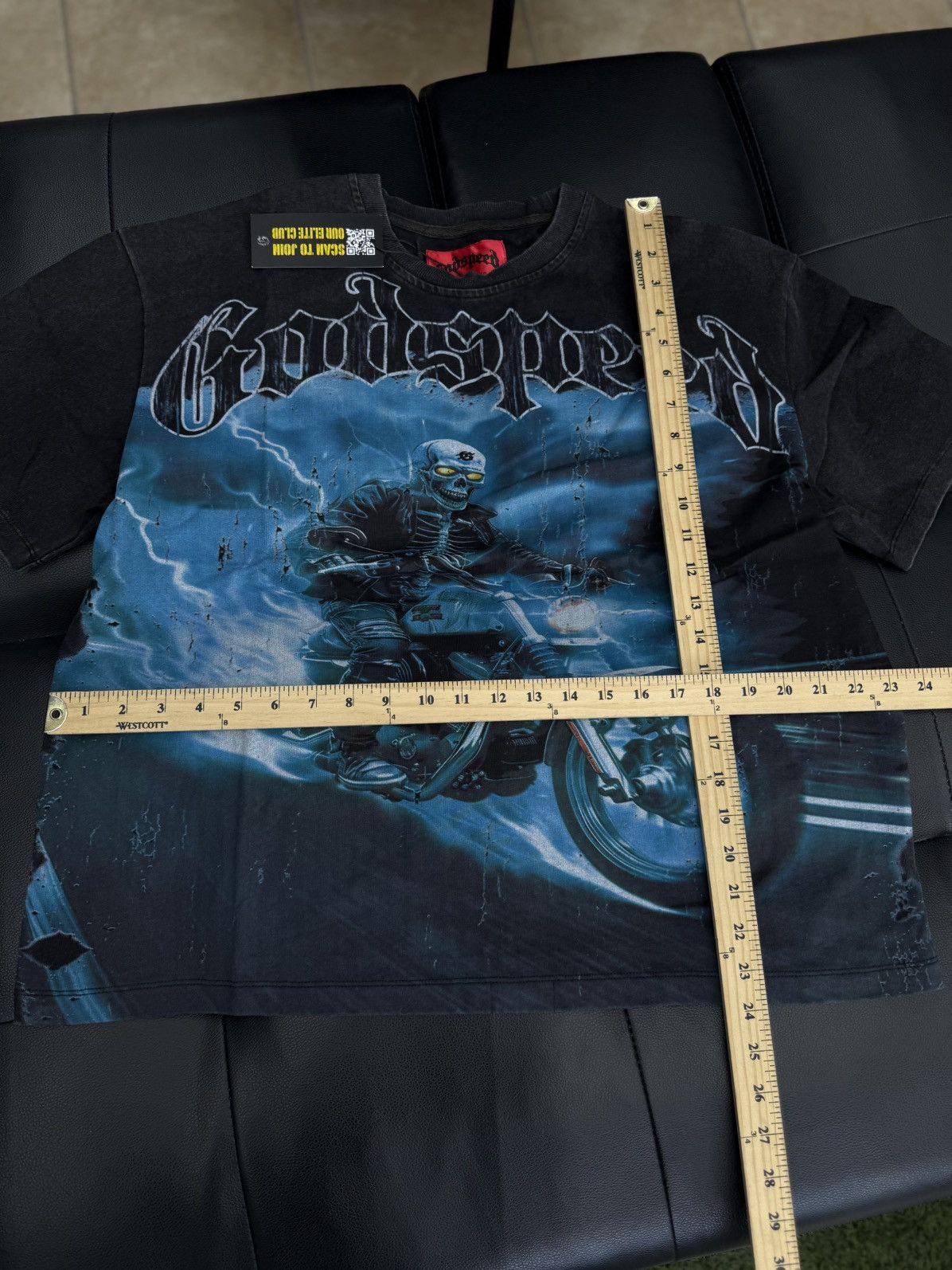 Godspeed Godspeed Blue Motorcycle Tee Shirt Size L (NEW) Size US L / EU 52-54 / 3 - 6 Thumbnail