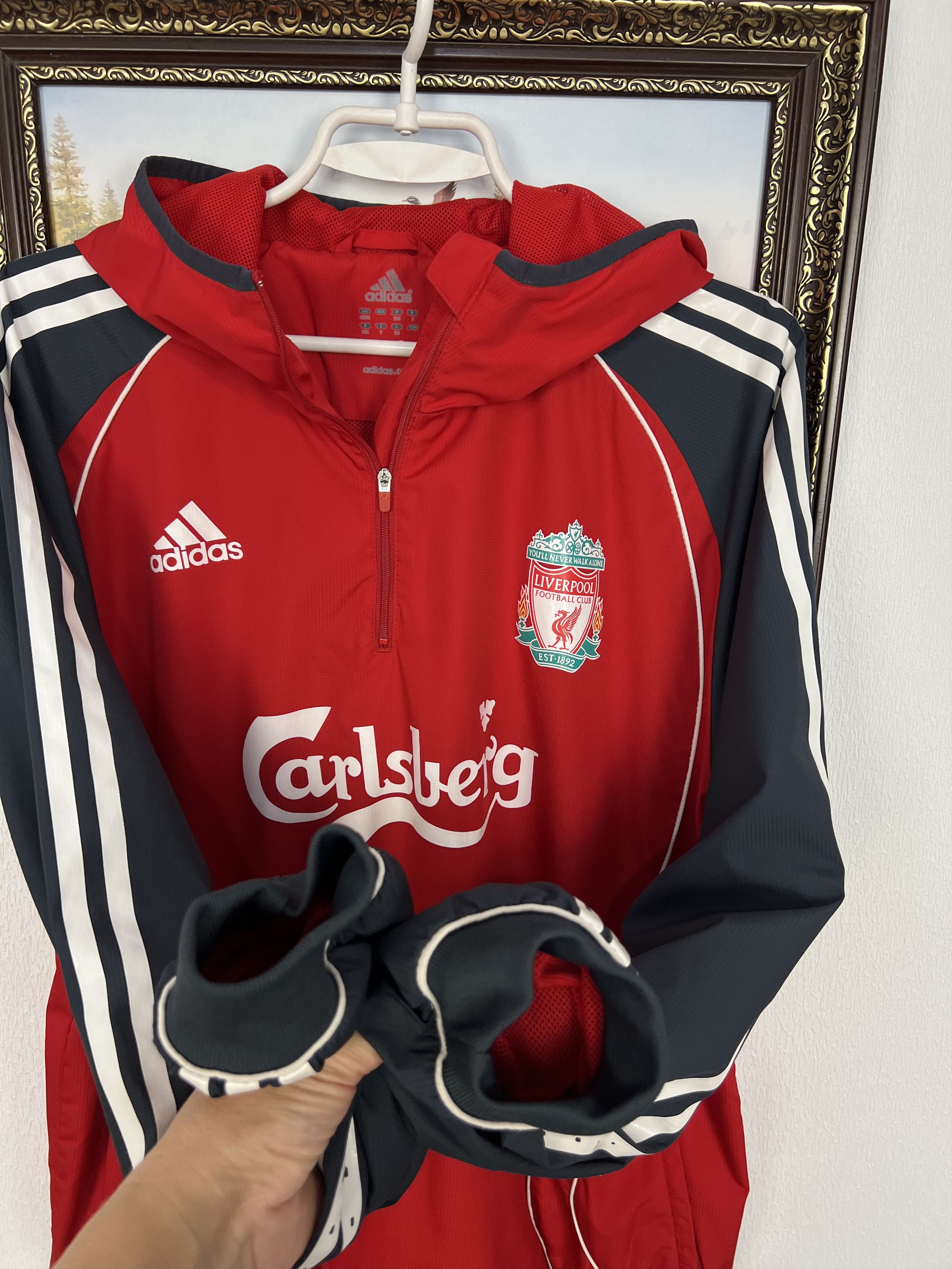 Adidas Vintage Adidas Liverpool Football Train Jacket Formotion Size US L / EU 52-54 / 3 - 8 Thumbnail