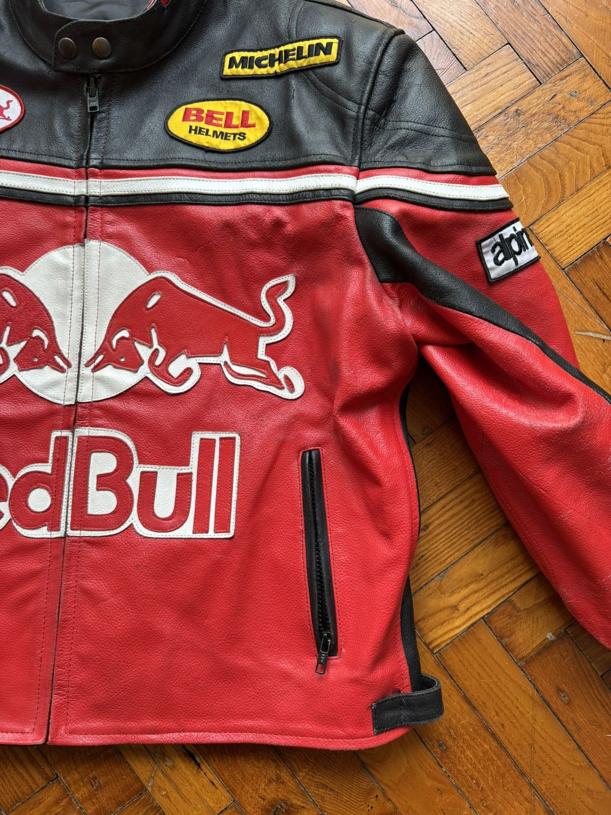 Red Bull Red Bull Racing red/black leather jacket size XL Size US XXL / EU 58 / 5 - 10 Thumbnail