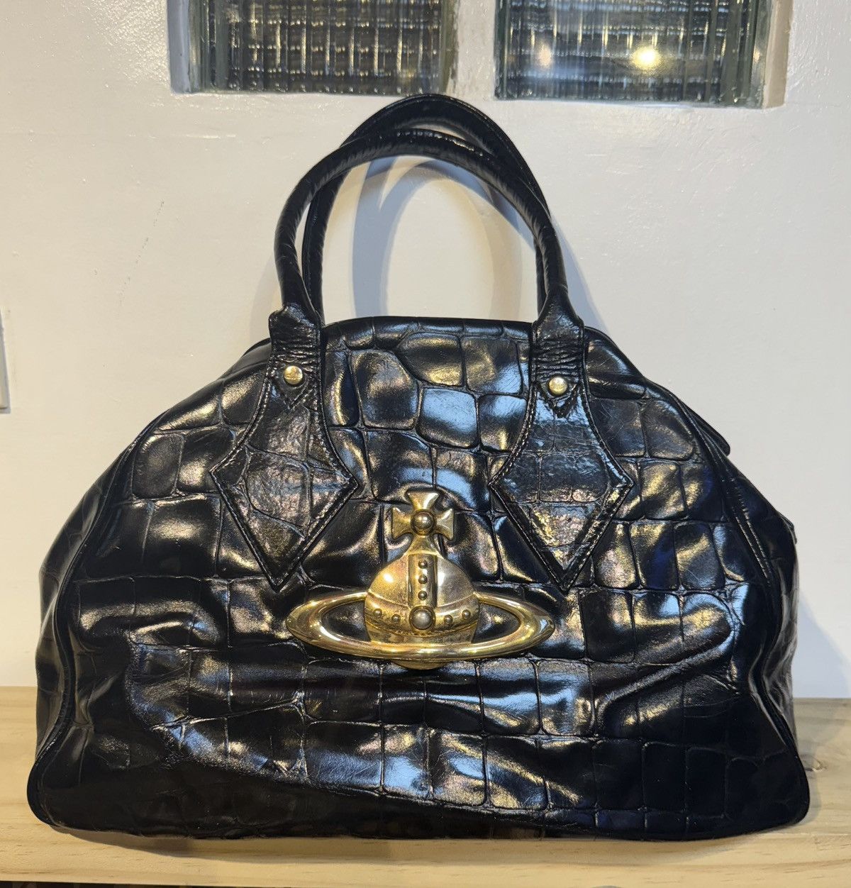 Vivienne Westwood Croc Pattern Yasmin Bag
