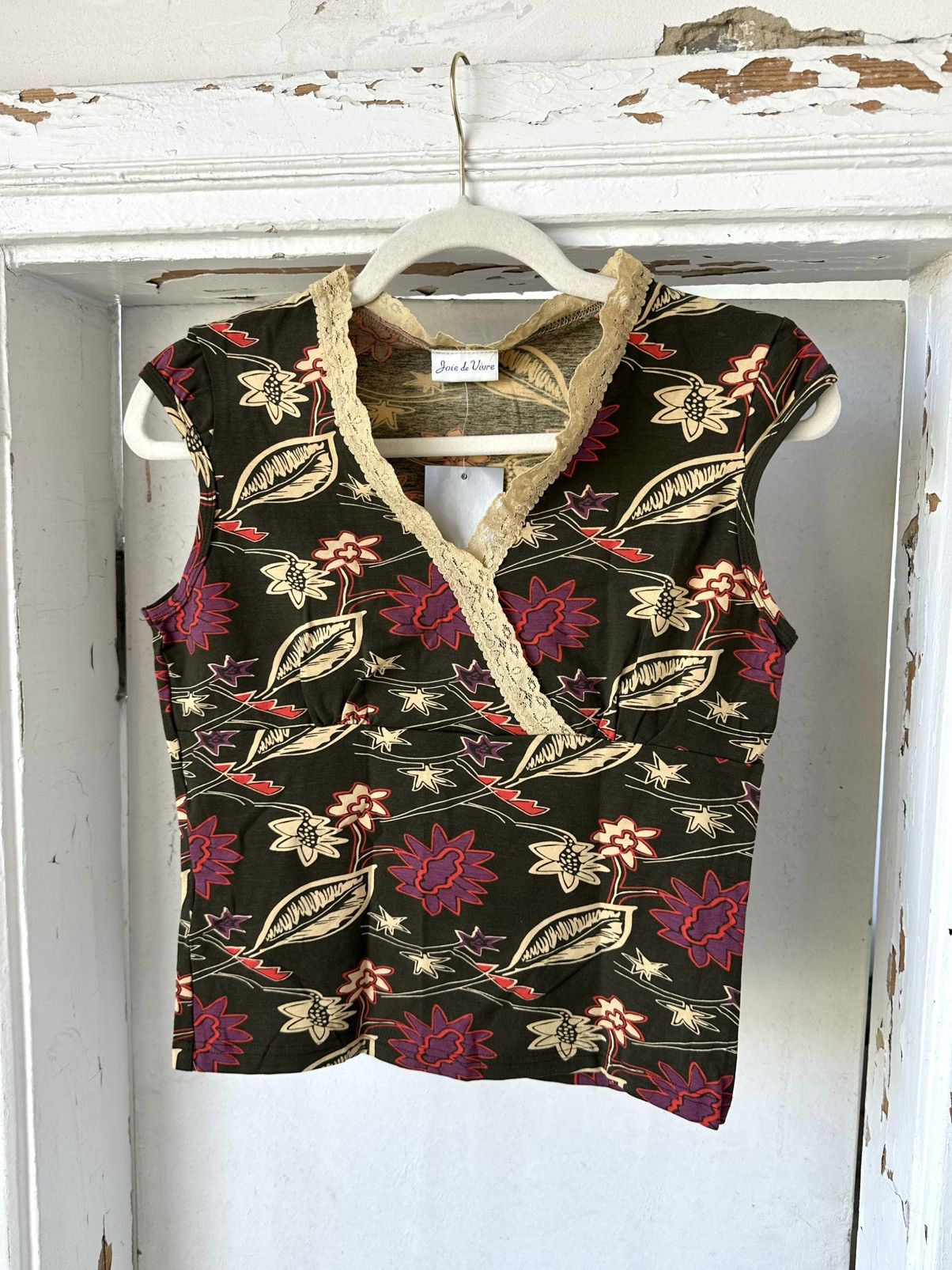 If Six Was Nine NEW Vintage Printed Top Size M / US 6-8 / IT 42-44 - 1 Thumbnail