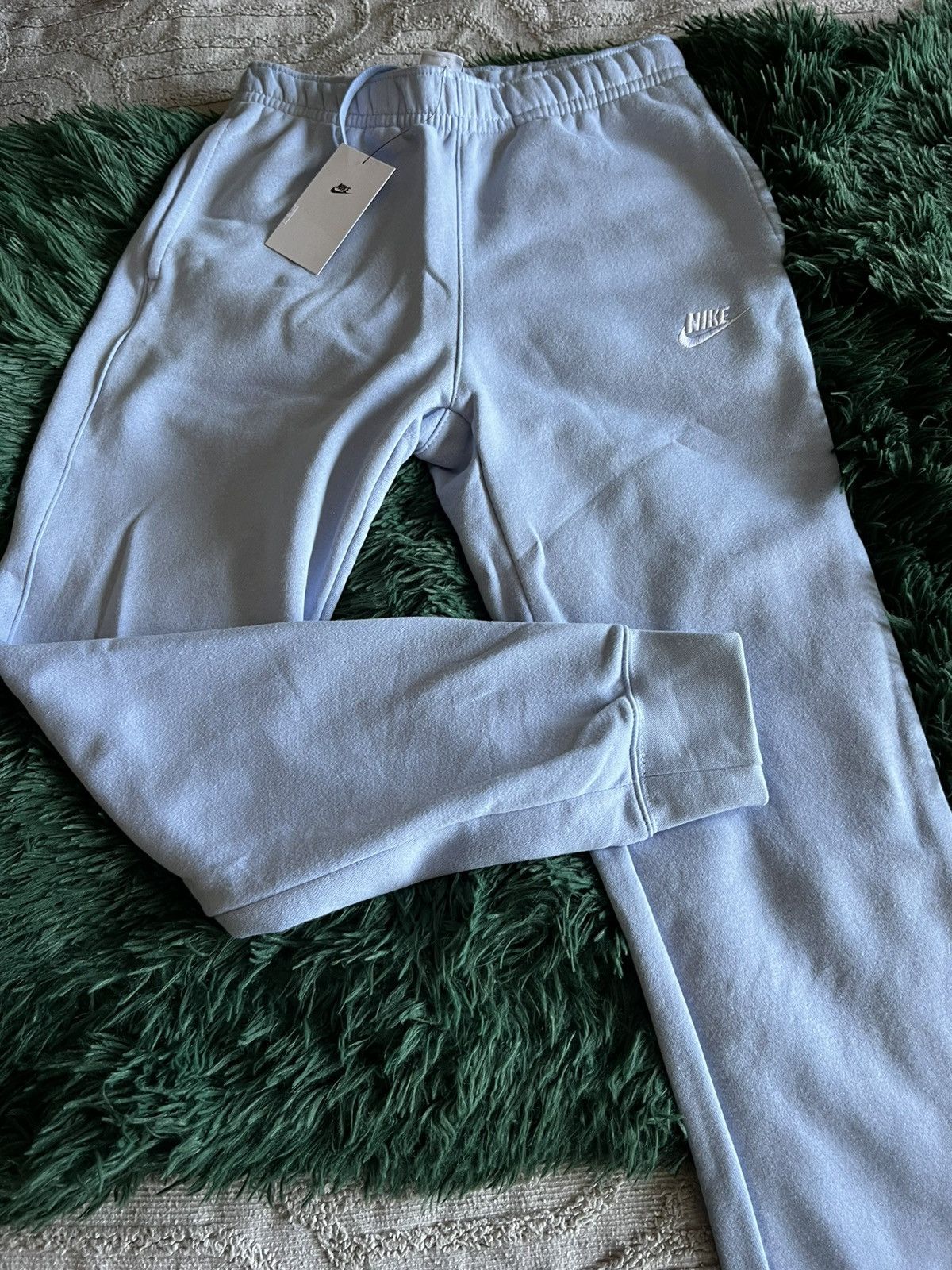 Nike Light Blue Nike Club Fleece Jogger Pants Size US 30 / EU 46 - 1 Thumbnail