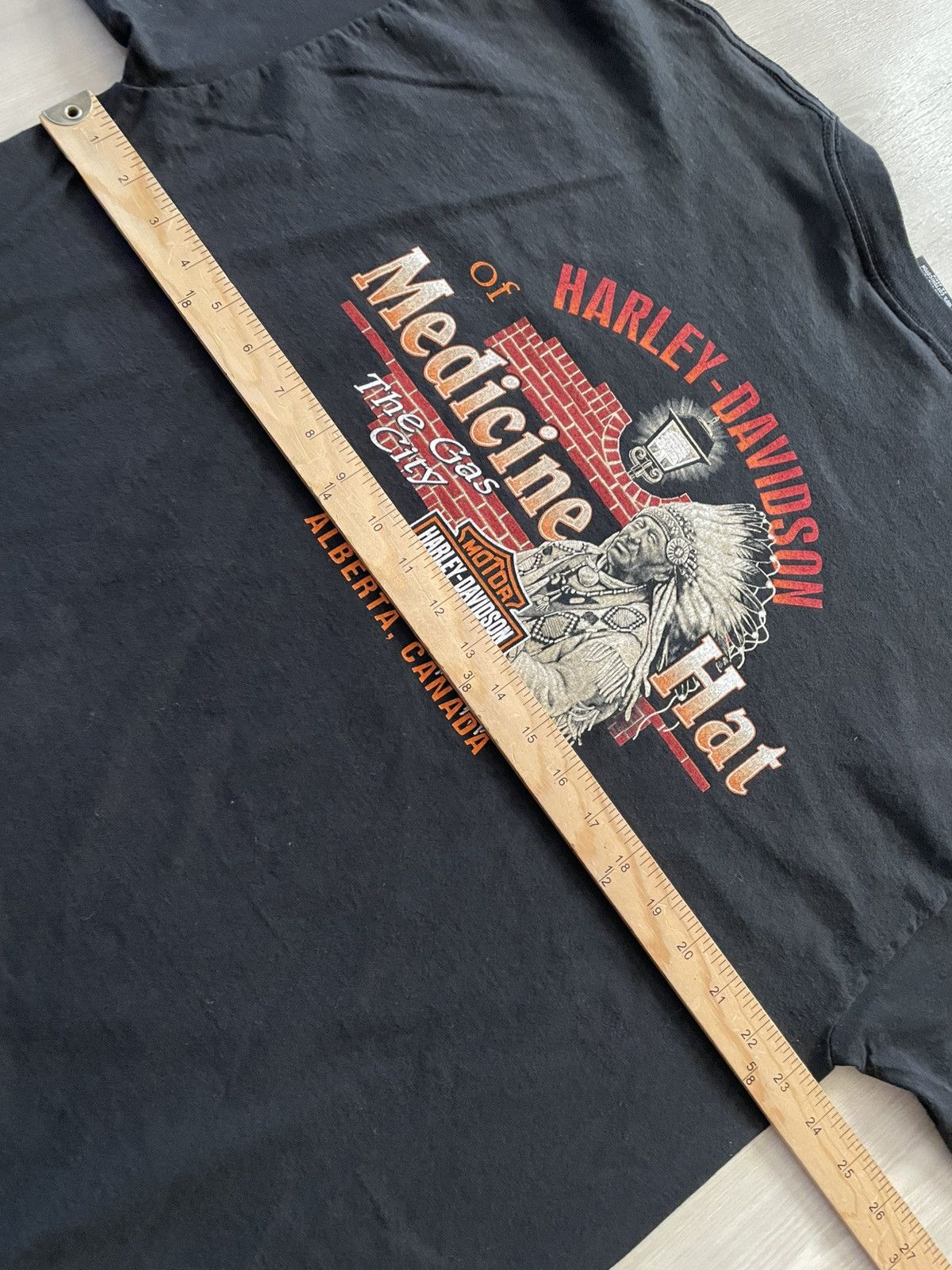 Harley Davidson VTG 2001 Harley Davidson Canada Medicine Hat Tee XL Size US XL / EU 56 / 4 - 5 Thumbnail
