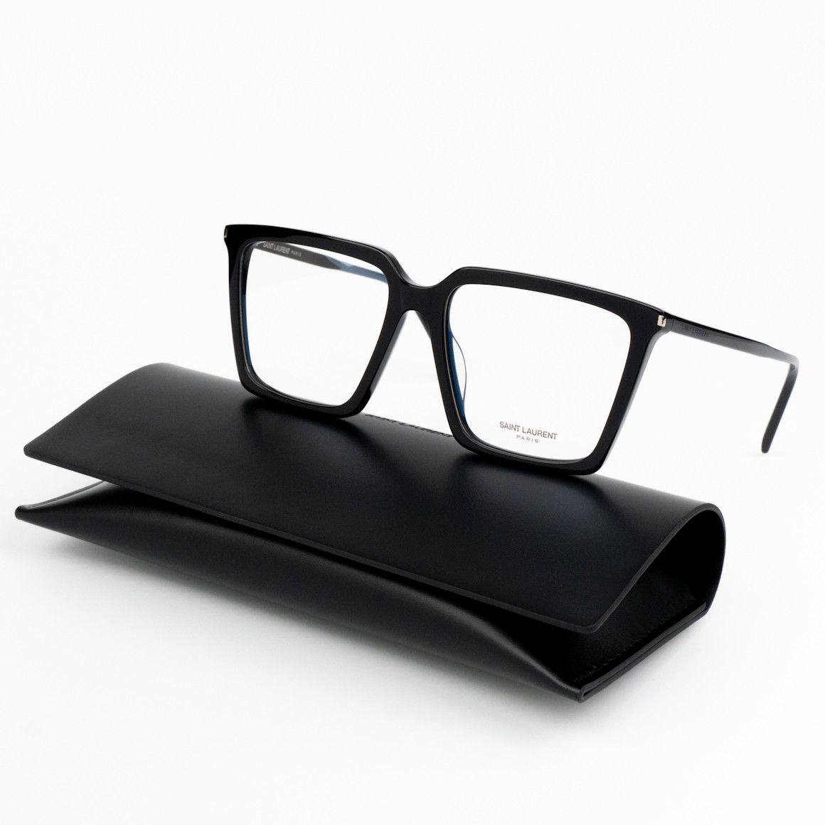Saint Laurent Paris NEW Saint Laurent SL474OPT 001 Square Unisex Eyeglasses Size ONE SIZE - 1 Thumbnail