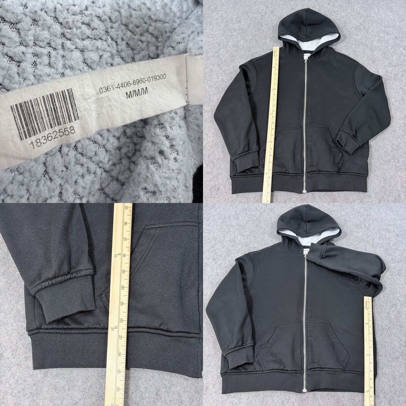 Vintage Refuge Women's Full Zip Hooded Jacket Black Size M Activewear Long Sleeve Casual Sportswear Size M / US 6-8 / IT 42-44 - 8 Thumbnail