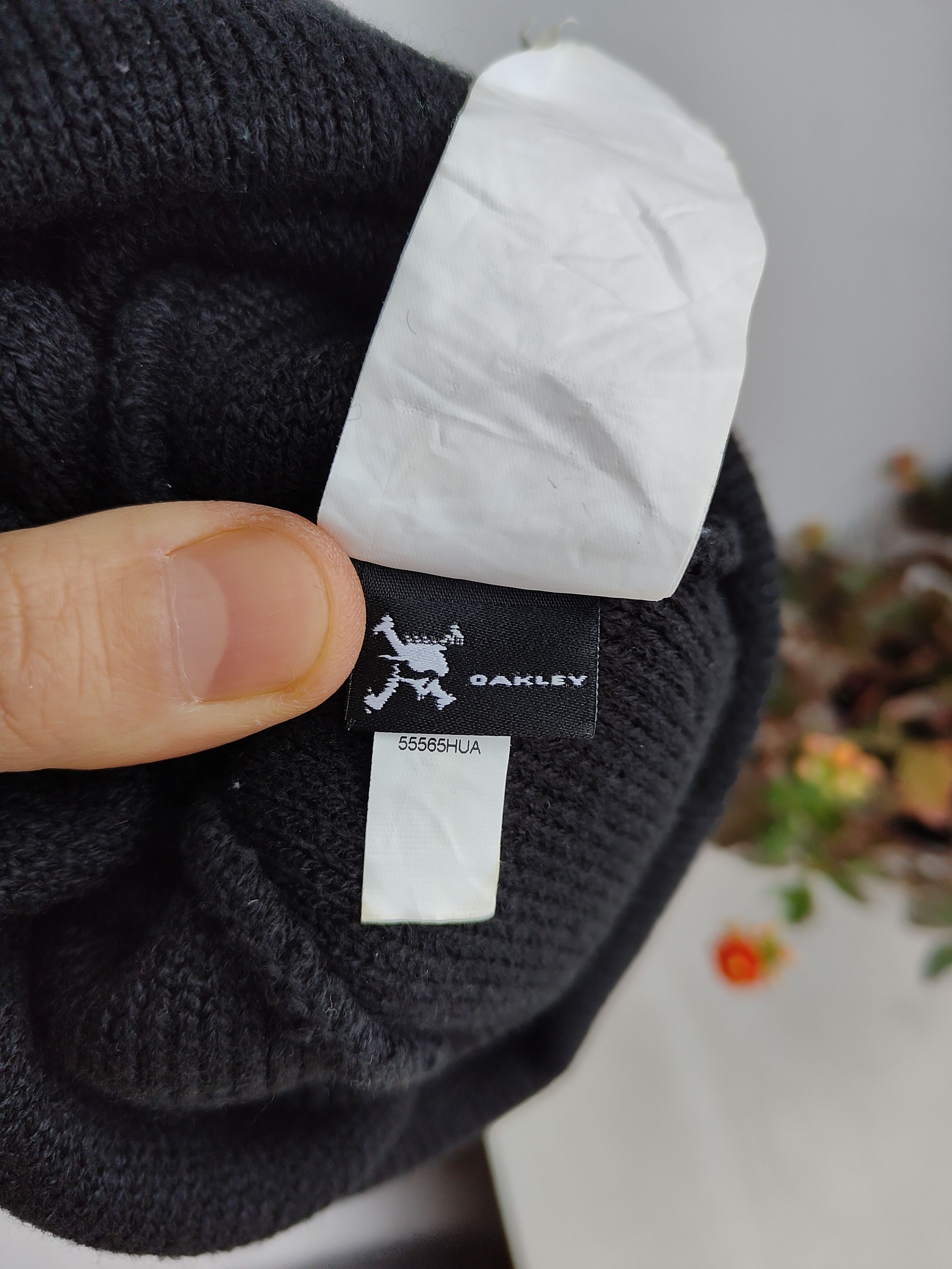 Oakley Oakley Factory Cuff Beanie Blackout hat with pompon Oakley Size ONE SIZE - 5 Thumbnail