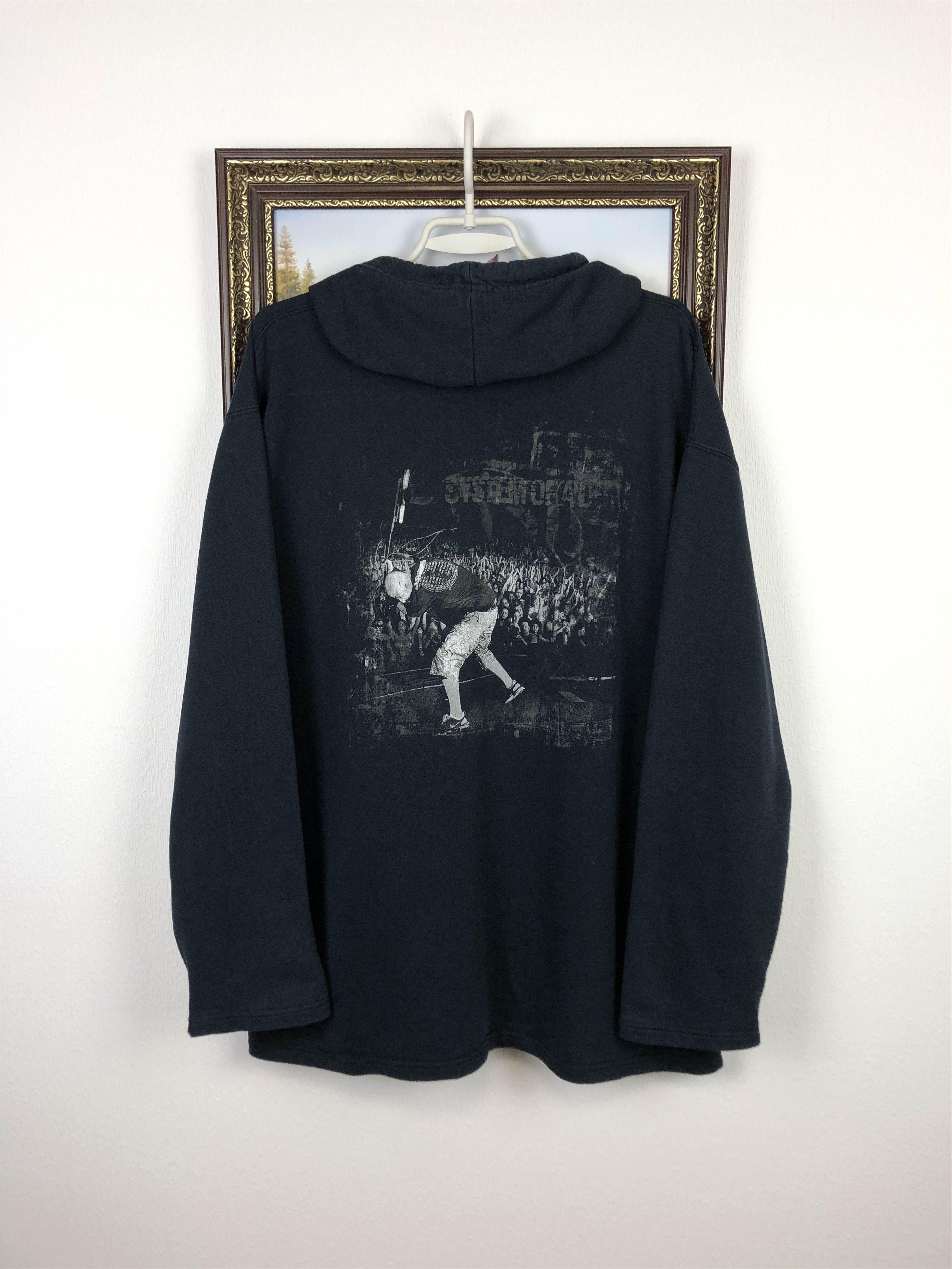 Band Tees × Vintage Vintage SOAD System Of A Down Lady Liberty Over Print Jacket Size US XL / EU 56 / 4 - 8 Thumbnail