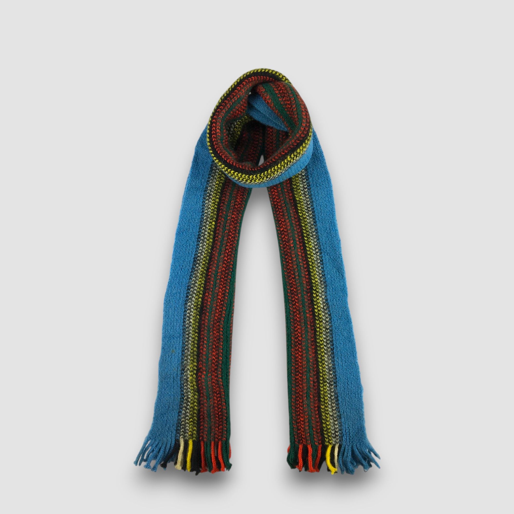 Andersons Vintage Anderson Scarf Knit Ribbed Fringe Wool Scarves Size ONE SIZE - 1 Thumbnail