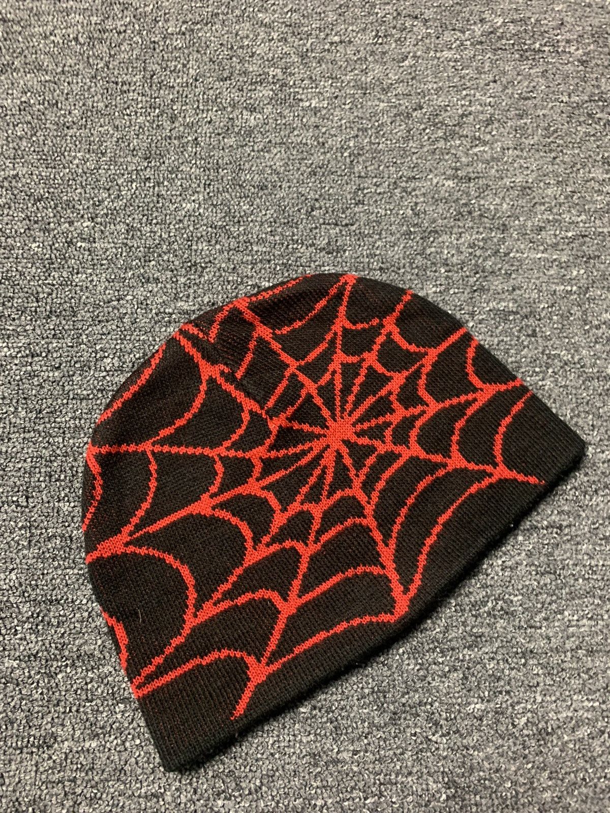 Japanese Brand × Vintage 🕷️🕸️ Spider man Web Beanie Hat y2k 🕸 Size ONE SIZE - 3 Thumbnail