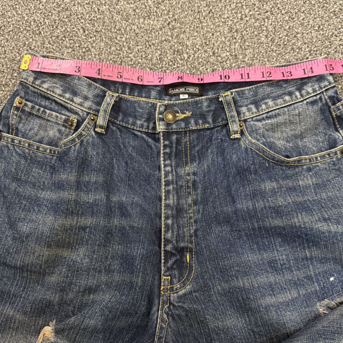 Japanese Brand 🔥🇯🇵 Vintage Bootcut Amore Puro Distressed Denim W30 L33 Size US 30 / EU 46 - 14 Thumbnail