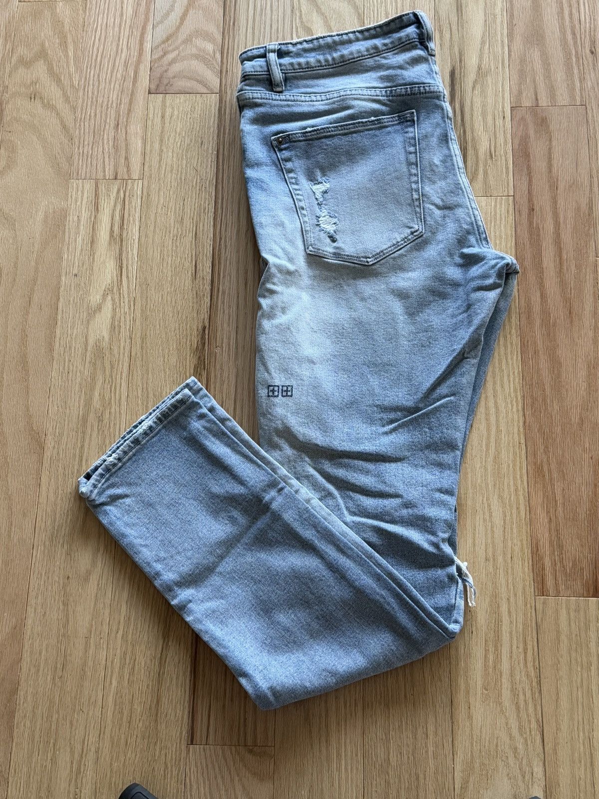 Ksubi Ksubi Chitch Punk Blue Thrashed Jean Size US 32 / EU 48 - 3 Thumbnail