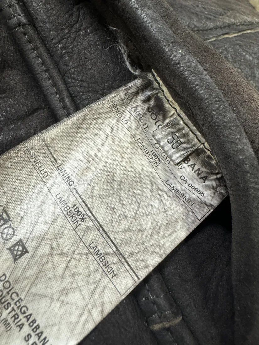 Dolce & Gabbana × Vintage AW2002 Dolce & Gabbana Shearling Brown Elevated Leather Jacket Size US M / EU 48-50 / 2 - 11 Thumbnail