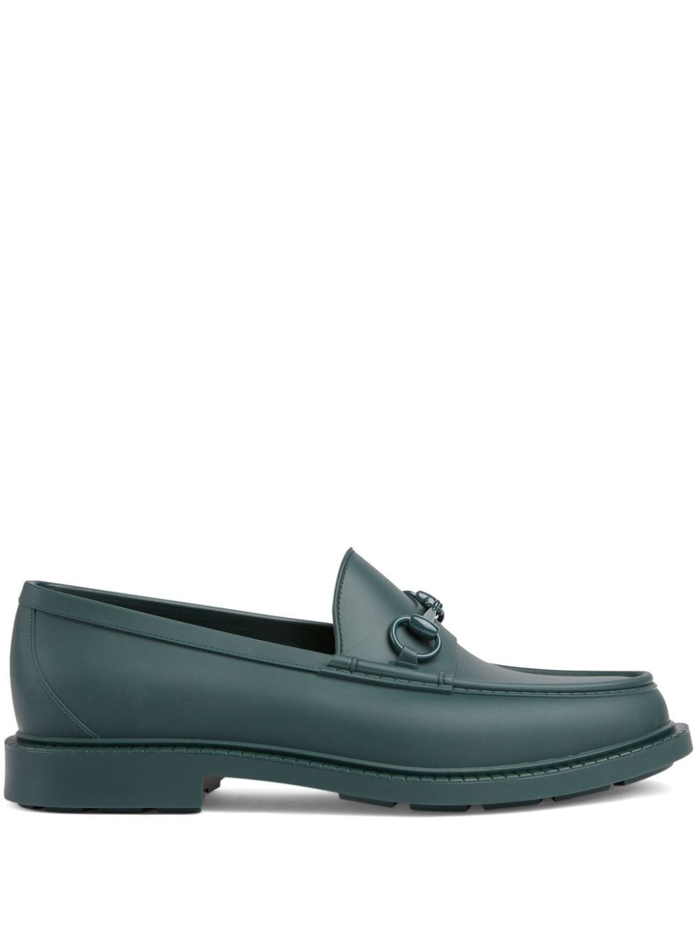 Gucci o1s1wg110125 Enameled Horsebit Loafers in Dark Green Size US 10.5 / EU 43-44 - 1 Thumbnail