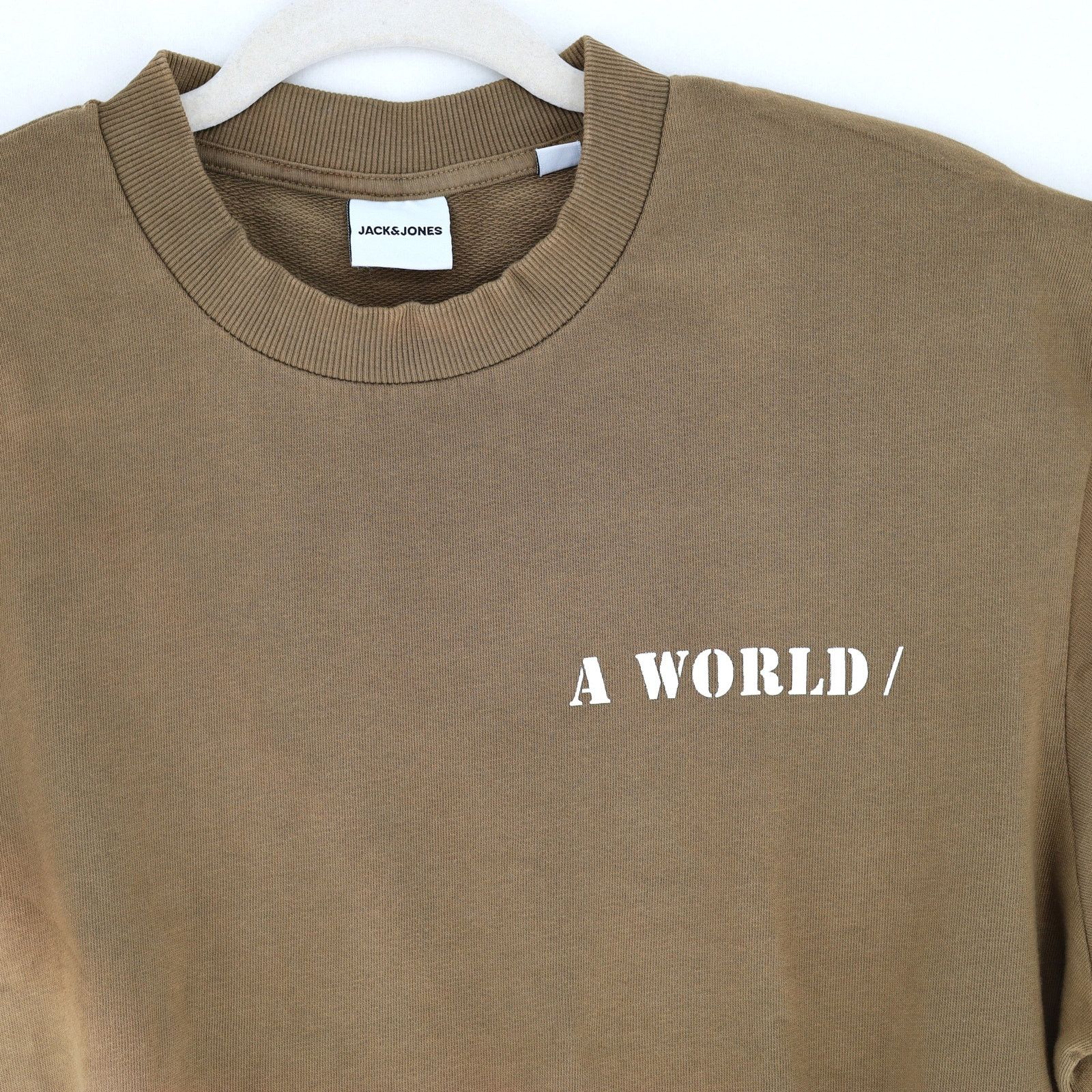 Jack & Jones Jack & Jones Men's Khaki Tie Dye Crew Neck Sweatshirt Size M Size US M / EU 48-50 / 2 - 2 Thumbnail