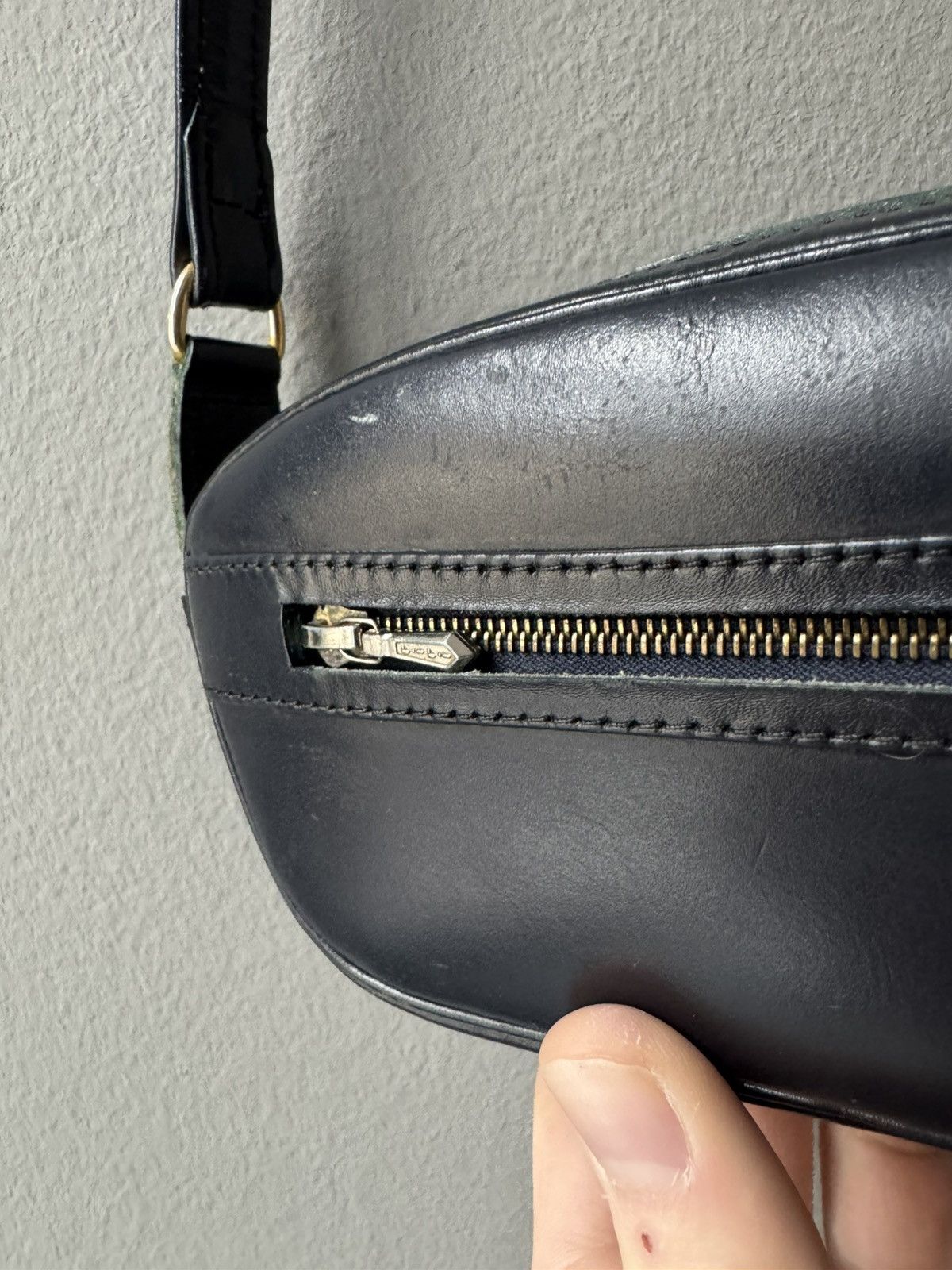 Other Vintage Leather Mini Shoulder Bag Riri Hardware Compact Size ONE SIZE - 8 Thumbnail