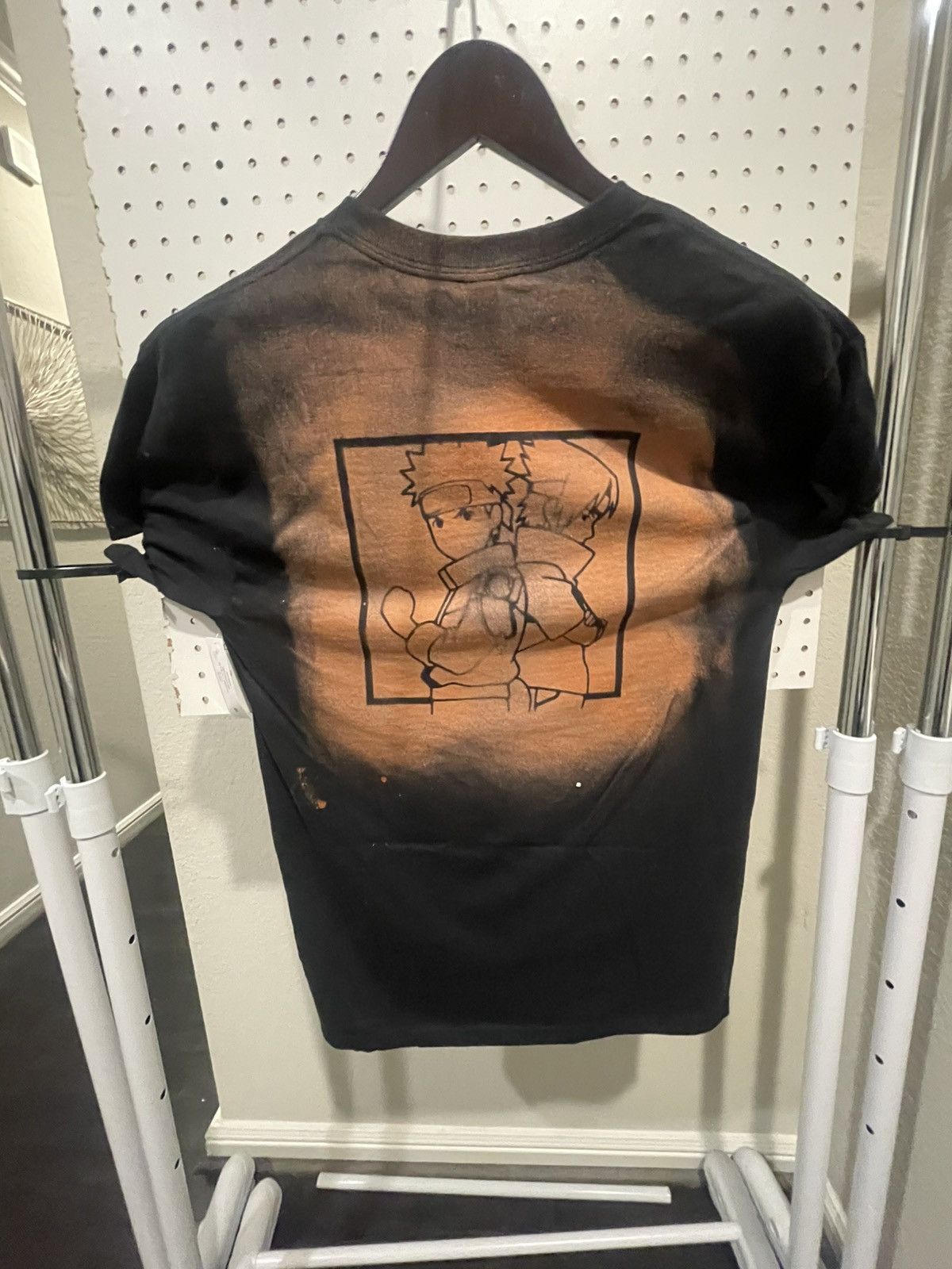 Gildan (XS-2XL) Naruto and Sasuke Cursed Mark Seal Bleached Shirt Size US M / EU 48-50 / 2 - 2 Thumbnail