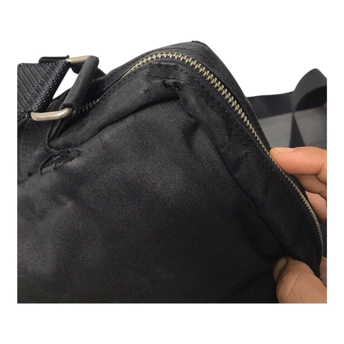 Japanese Brand × Jean Paul Gaultier Jean Paul Gaultier Damage Black Sling Bag Size ONE SIZE - 9 Thumbnail