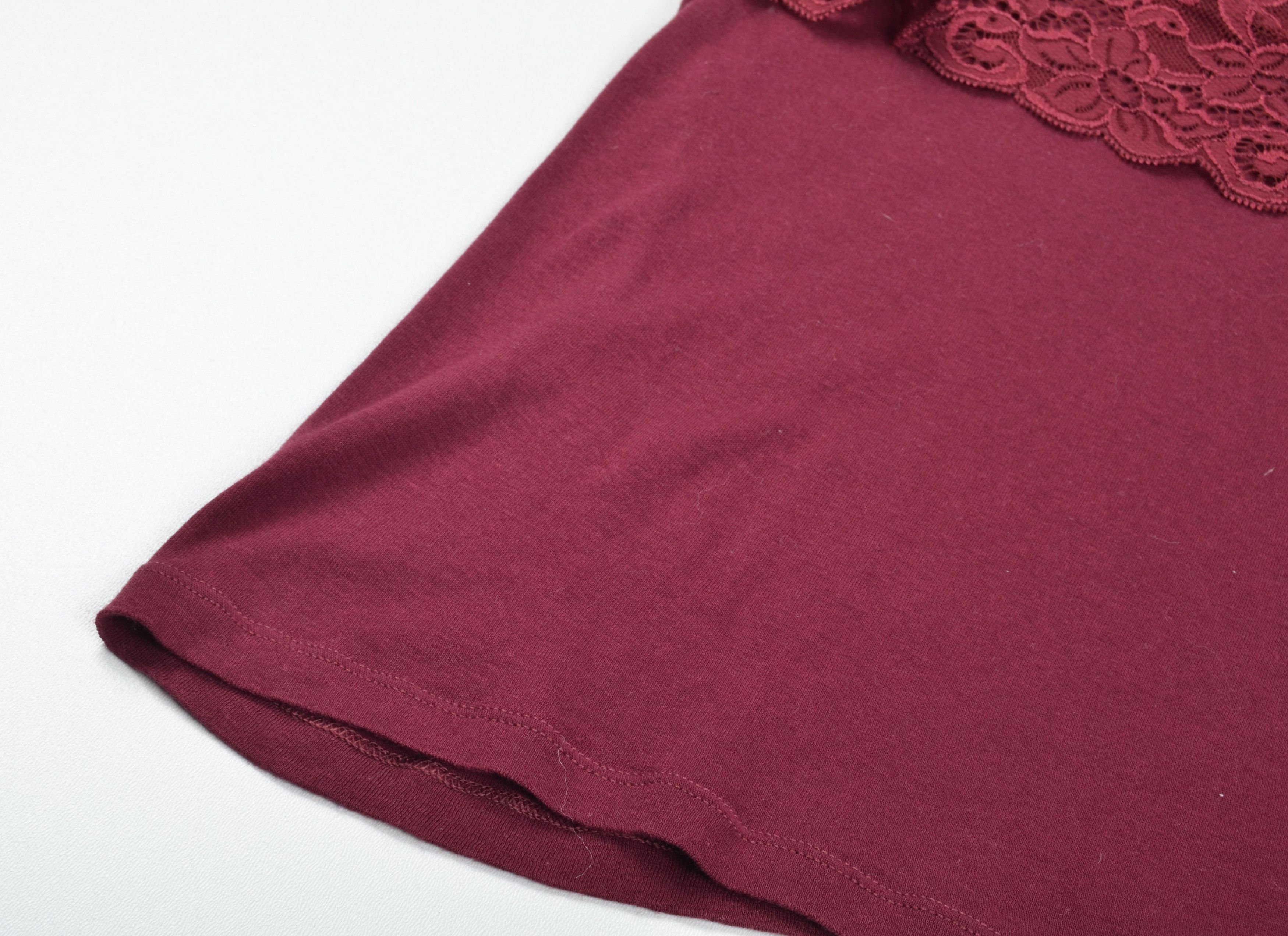 Hanro Hanro of Switzerland Burgundy Lace Cami Tank Top Size M / US 6-8 / IT 42-44 - 6 Thumbnail