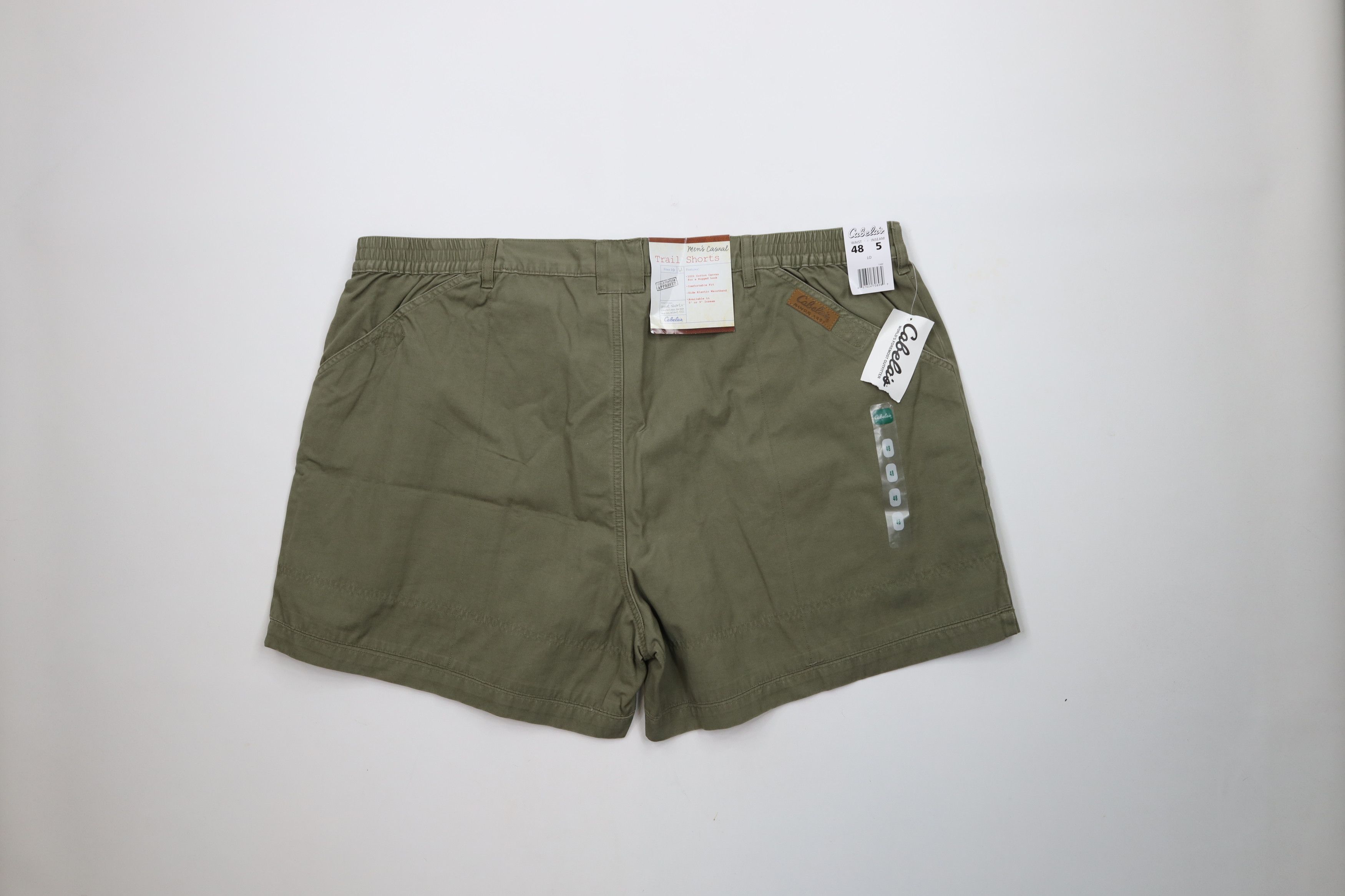 Cabelas × Vintage Deadstock Vintage Y2K Cabelas Knee Canvas Cargo Shorts Green Size US 44 / EU 60 - 10 Thumbnail