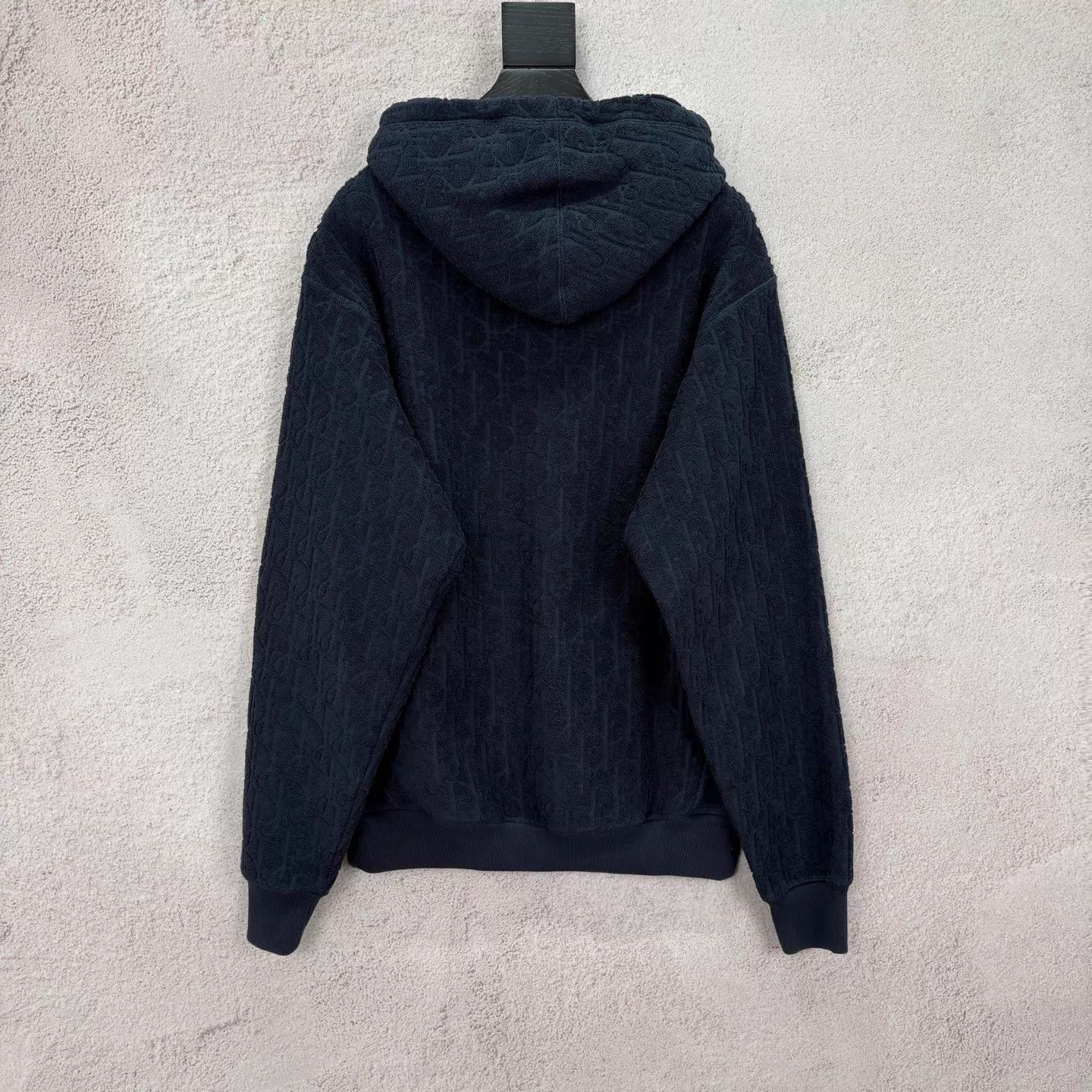 Dior Dior Navy Blue AlloverPrint Terry Hoodie L New Size US L / EU 52-54 / 3 - 2 Thumbnail