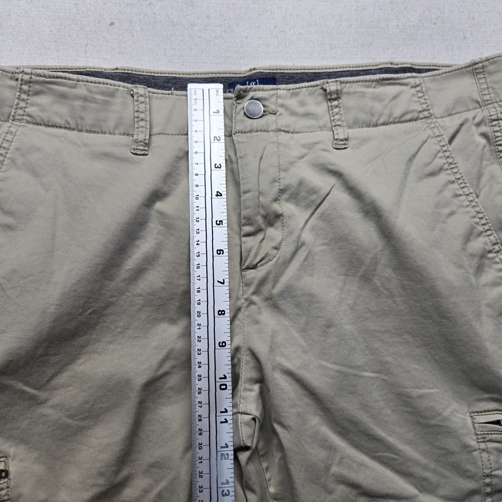 George George Solid Gray Chino Dress Pants Adult Men's Size 38 x 30 Beige Cotton Regular 38 Pants Men Mens Size US 38 / EU 54 - 5 Thumbnail