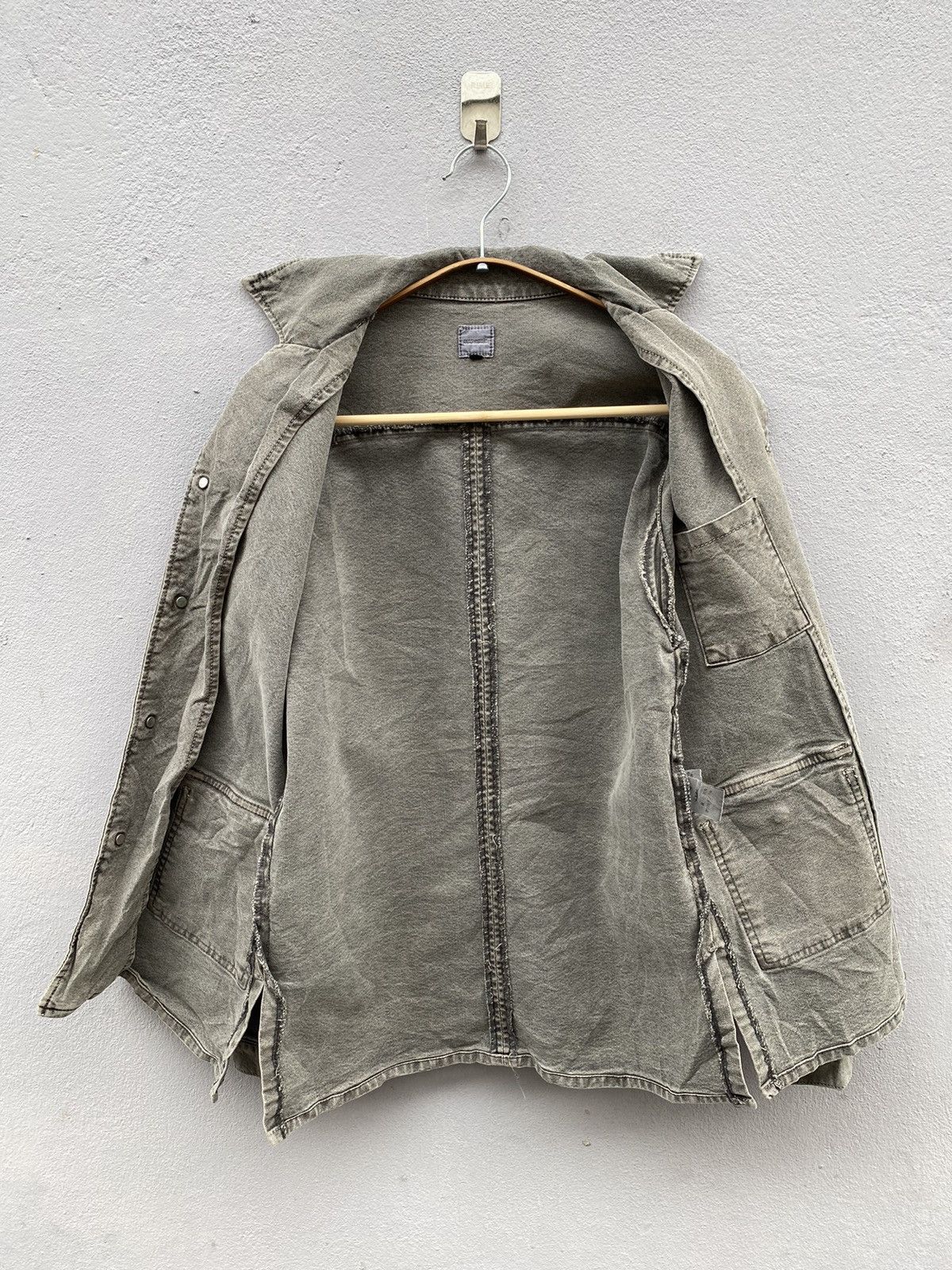 Beauty Beast × Japanese Brand × Vintage Vintage Rare ACOUSTIC Salt & Pepper Duck Chore Jacket Size US S / EU 44-46 / 1 - 2 Thumbnail