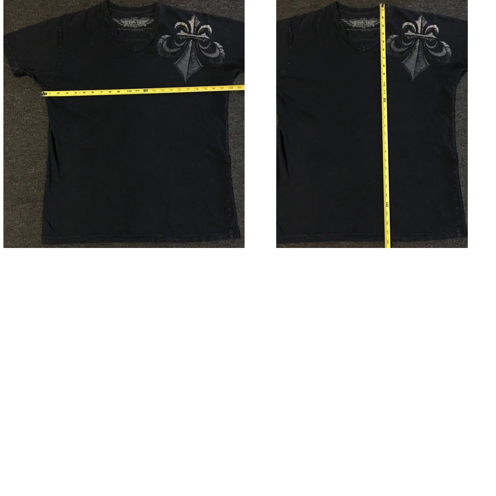 Tapout Vtg Tapout Shirt L Black Skull All Over Print Biker Emo Goth Grunge 80s 90s Harley Punk Rock USA Skate Y2K Cross Studded Men’s T-Shirt Size US L / EU 52-54 / 3 - 9 Thumbnail