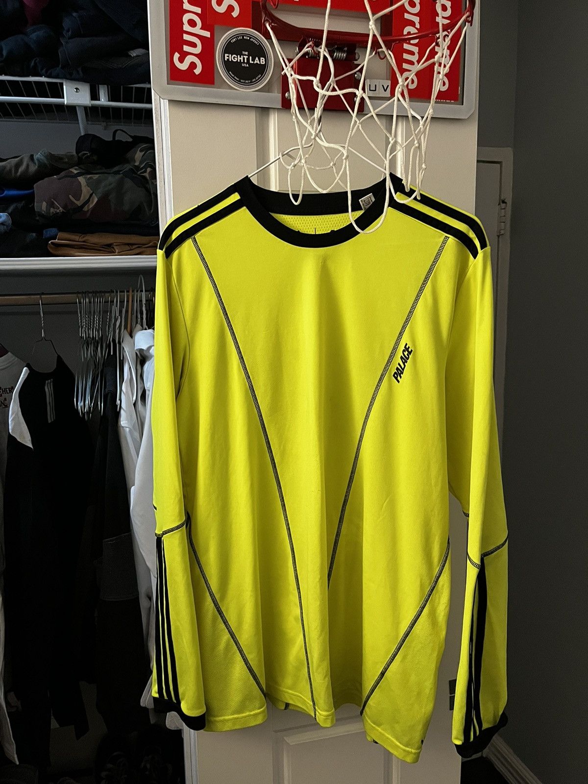 Palace Adidas Longsleeve Tee Solar Yellow/Black