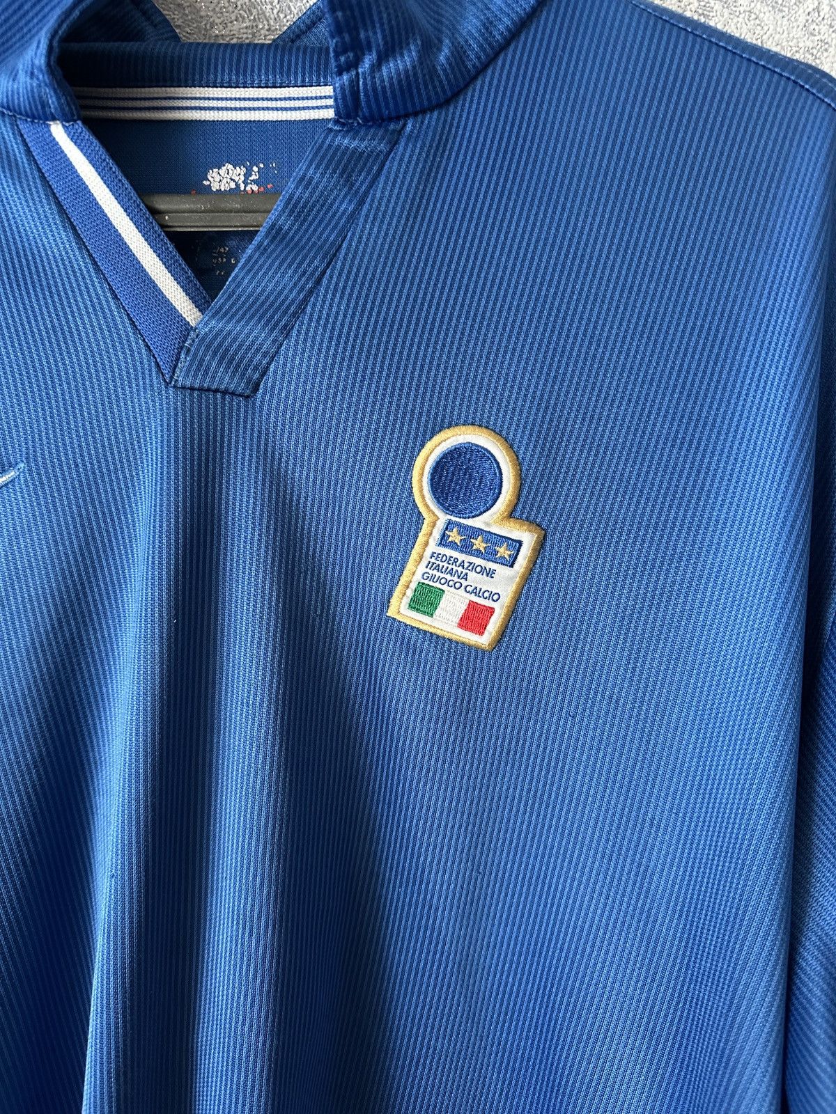 Nike 1994 Nike Italy #4 Baggio Vintage Soccer Jersey Football Rar Size US XL / EU 56 / 4 - 6 Thumbnail