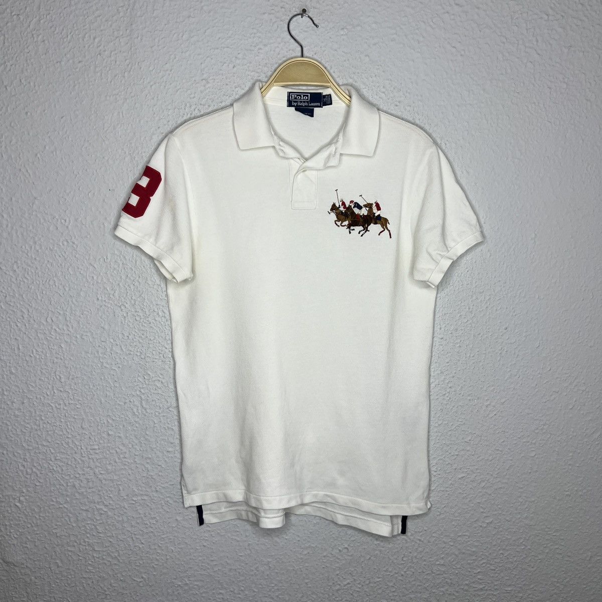 Polo Ralph Lauren × Ralph Lauren × Vintage Polo Ralph Lauren 3 Chief Keef Style Polo Shirt Double Pony Size US M / EU 48-50 / 2 - 1 Thumbnail
