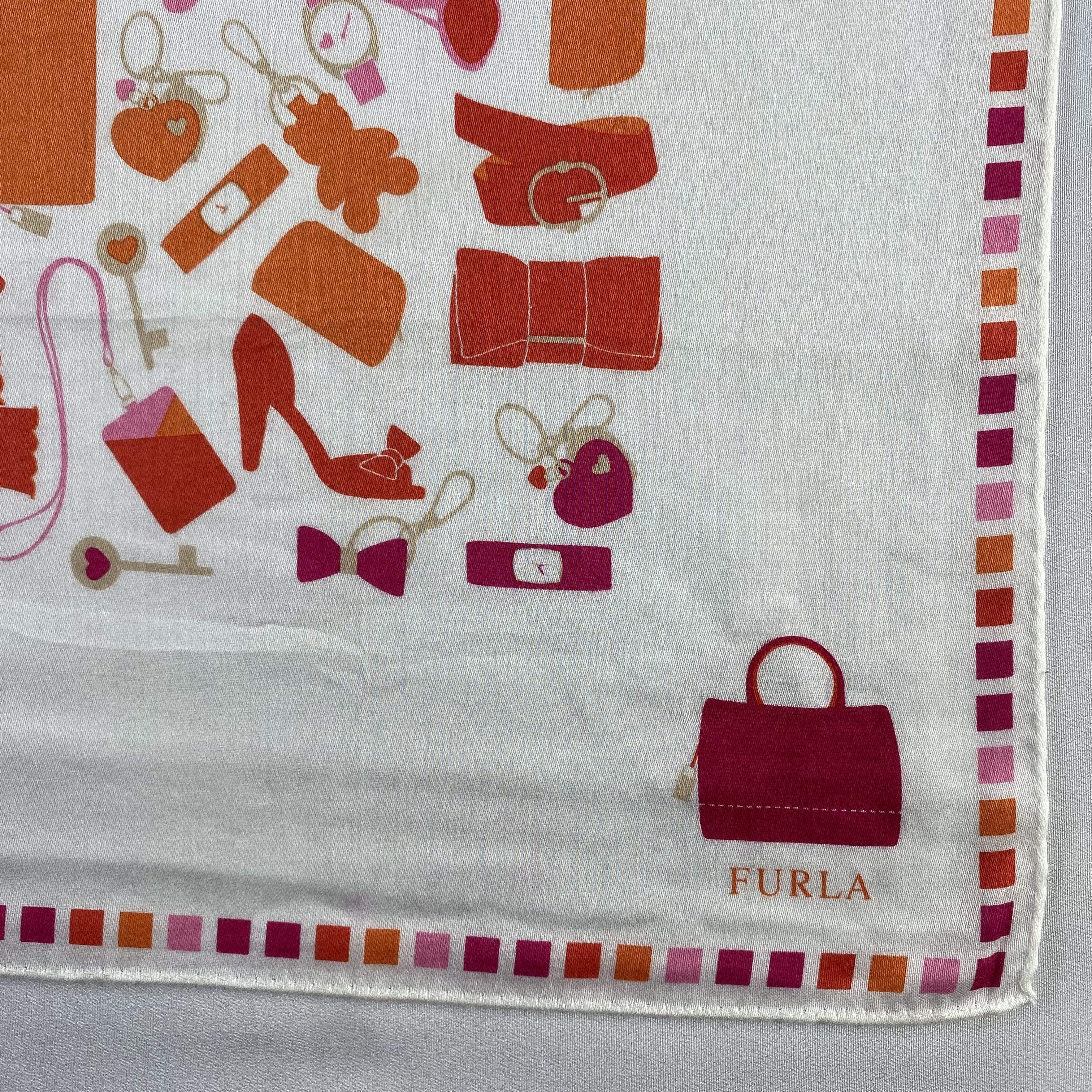 Furla × Vintage Furla Bandana/ Handkerchief / Neckerchief-P1083 Size ONE SIZE - 3 Thumbnail