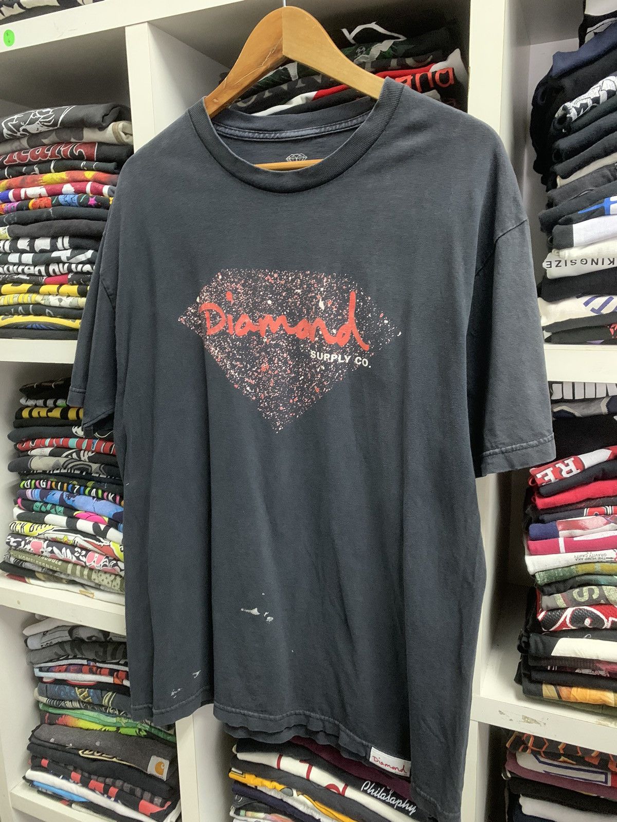 Vintage Vintage Diamond supply logo t-shirt Size US L / EU 52-54 / 3 - 5 Thumbnail
