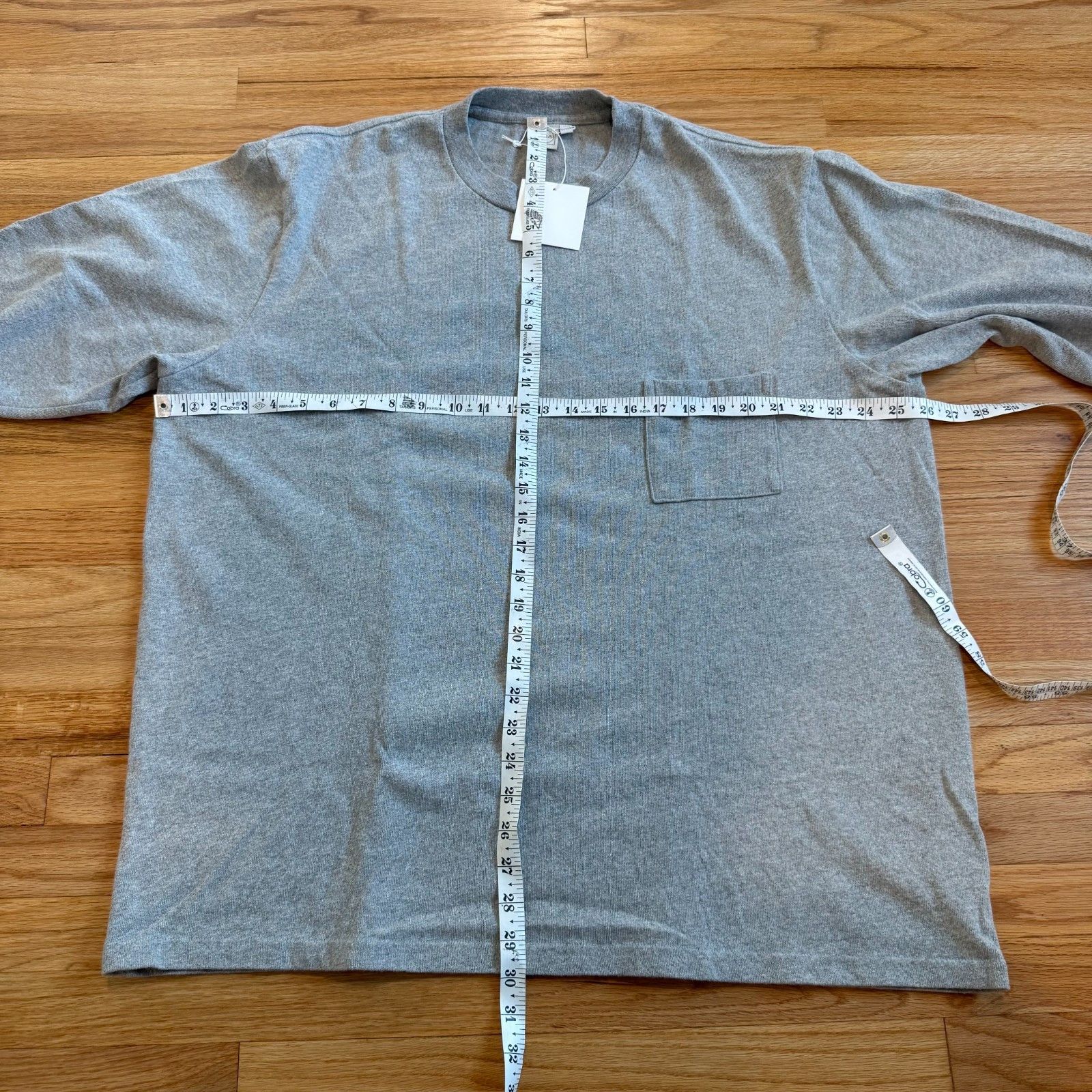 Paa House of Paa Long Heavyweight Sleeve Tee Two Heather Grey Size US XXL / EU 58 / 5 - 2 Thumbnail