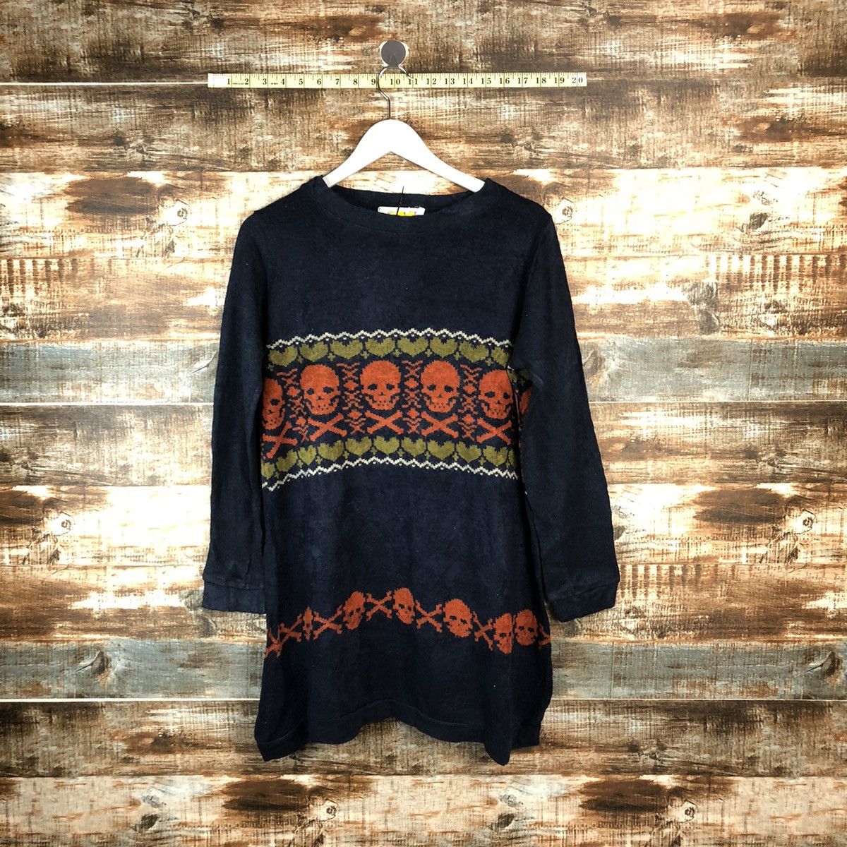 Bemymuse Dark Blue skull Knitwear #A2056