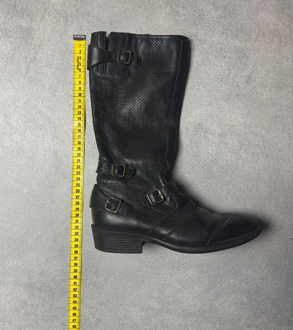 Belstaff Belstaff Leather High Boots Moto Biker Boots Size US 6 / IT 36 - 14 Thumbnail