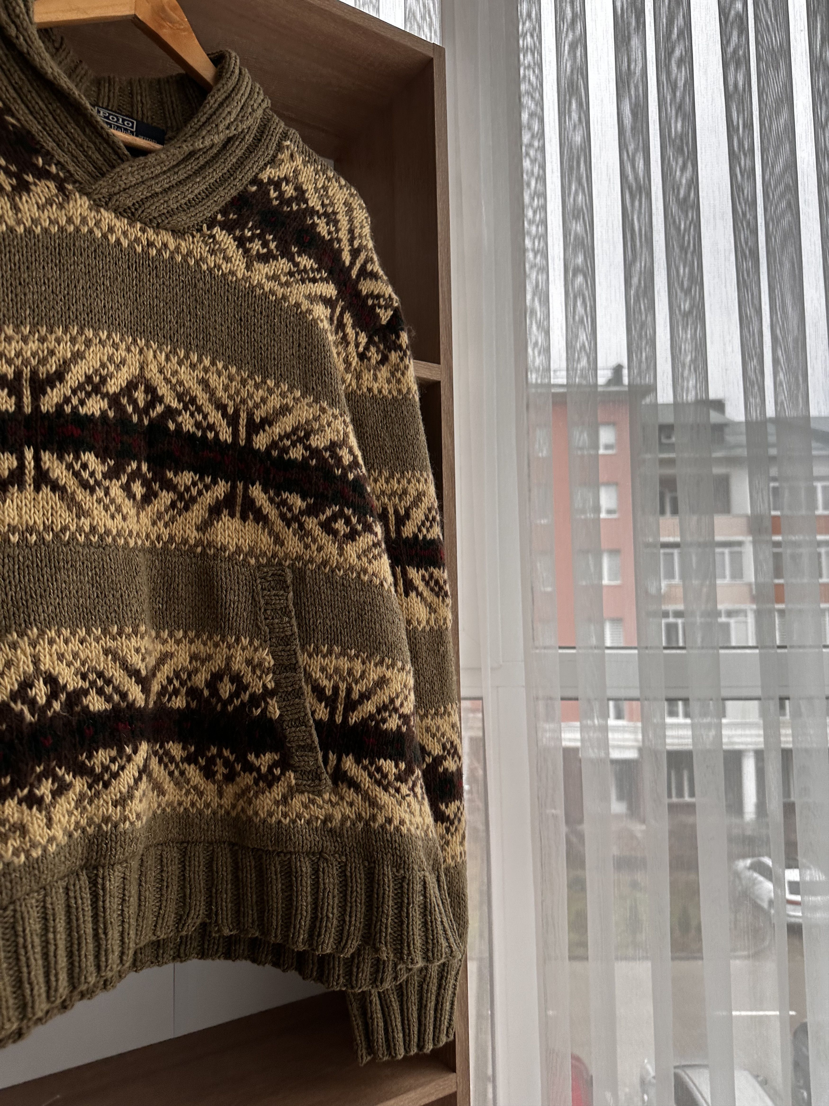 Polo Ralph Lauren Vintage Polo Ralph Lauren RRL Hand Knit Wool Pocket Sweater Size US L / EU 52-54 / 3 - 9 Thumbnail