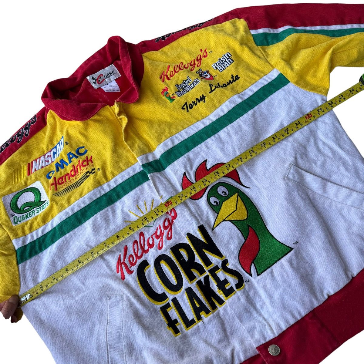NASCAR × Vintage 90s RACING JACKET TERRY LABONTE KELLOGGS CEREAL NASCAR Size US L / EU 52-54 / 3 - 13 Thumbnail