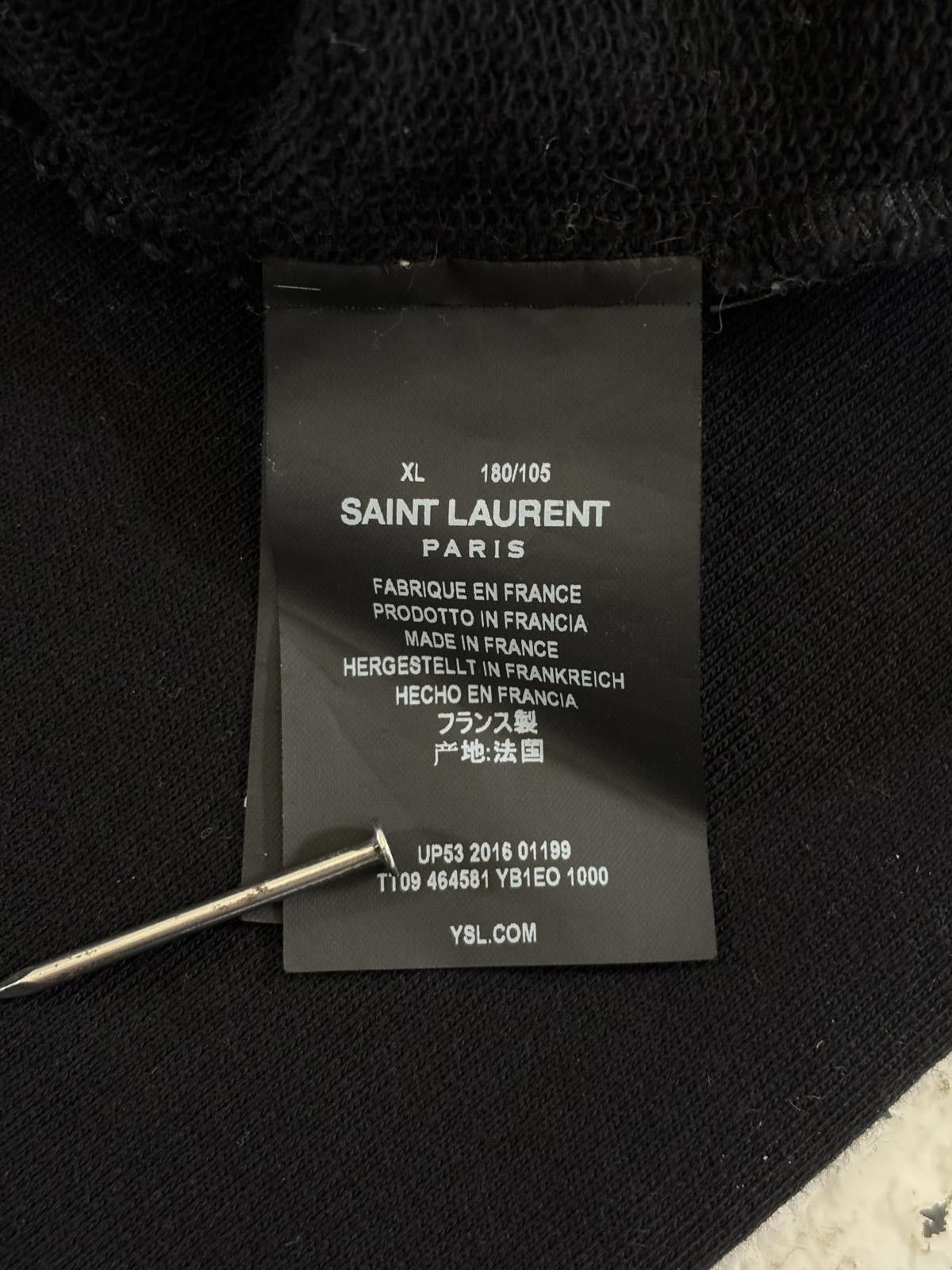 Saint Laurent Paris Saint Laurent Logo Hoodie Size US L / EU 52-54 / 3 - 5 Thumbnail