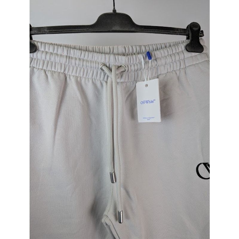 Off-White o1rshd1 OW Sweatpants in Light Stone / Black Size US 34 / EU 50 - 7 Thumbnail
