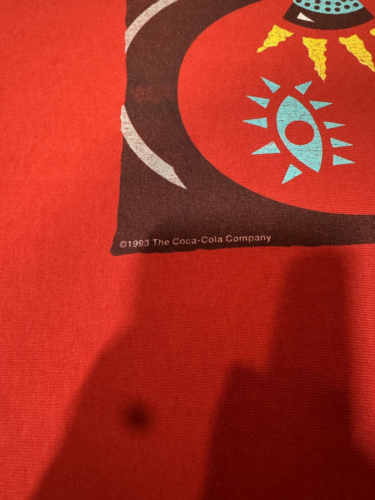 Vintage Vintage 1993 Red “Coca Cola Is The Music” Mexico Art Tee Size US L / EU 52-54 / 3 - 3 Thumbnail