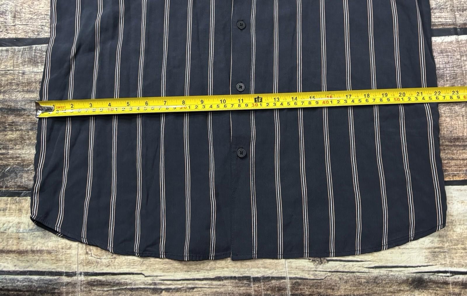 NANA JUDY Nana Judy Shirt Mens Medium Verve Navy Striped Button Up $75 Size US M / EU 48-50 / 2 - 10 Thumbnail