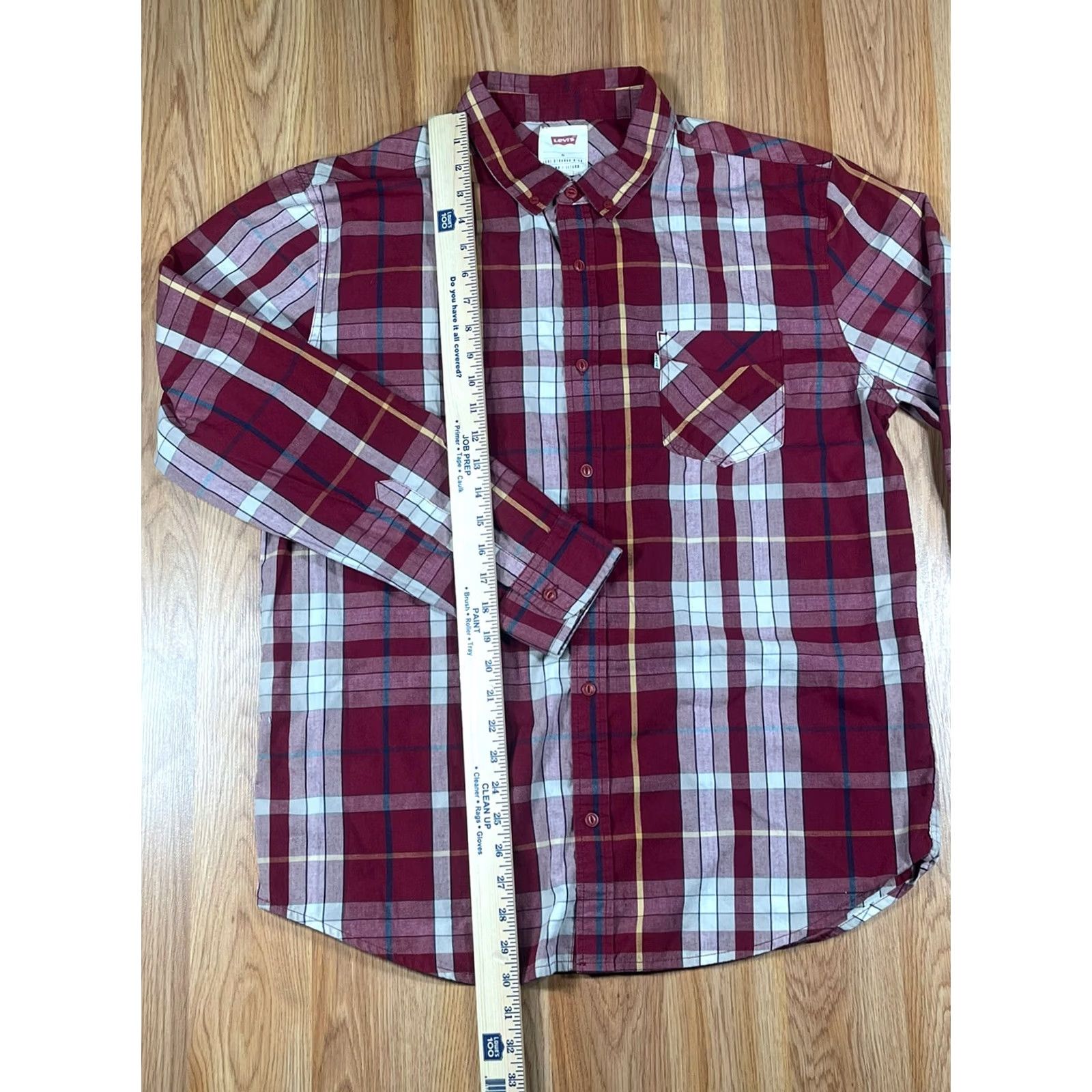 CO Levi’s Strauss & Co Shirt Men’s XL Multicolor Plaid Button Up Flannel Clean Casual Size US XL / EU 56 / 4 - 3 Thumbnail