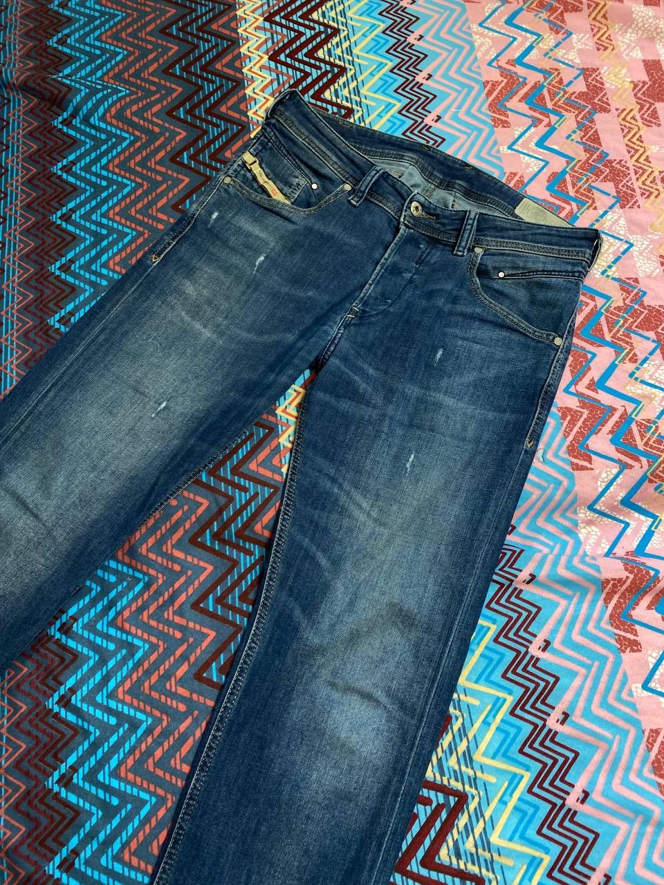 Diesel × Vintage VINTAGE Y2K ARCHIVE STYLE DIESEL GRUNGE FADED JEANS Size US 30 / EU 46 - 16 Thumbnail