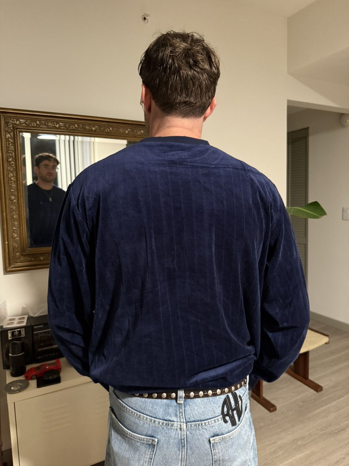 Supreme Supreme Men's Sweater - Blue Velvet Size US XL / EU 56 / 4 - 3 Thumbnail