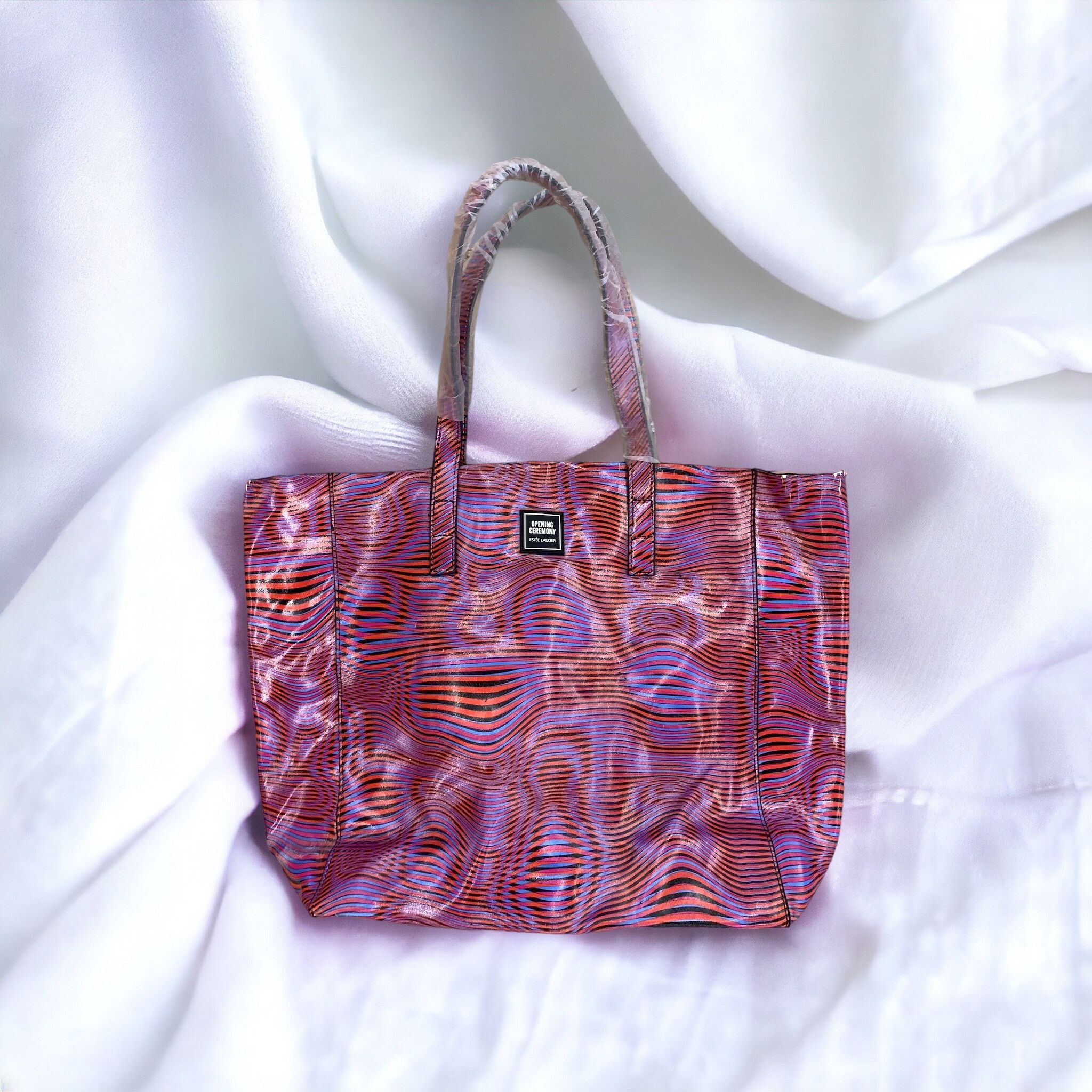 image of Opening Ceremony X Estee Lauder Totebag in Blue Pink, Women's