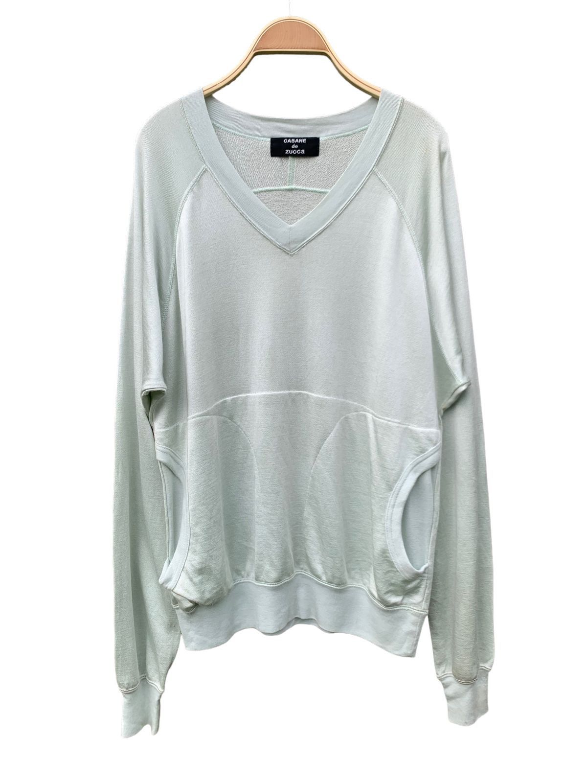 CABANE de ZUCCa Cabane De Zucca shining V neck sweatshirt by issey miyake Size US M / EU 48-50 / 2 - 1 Thumbnail