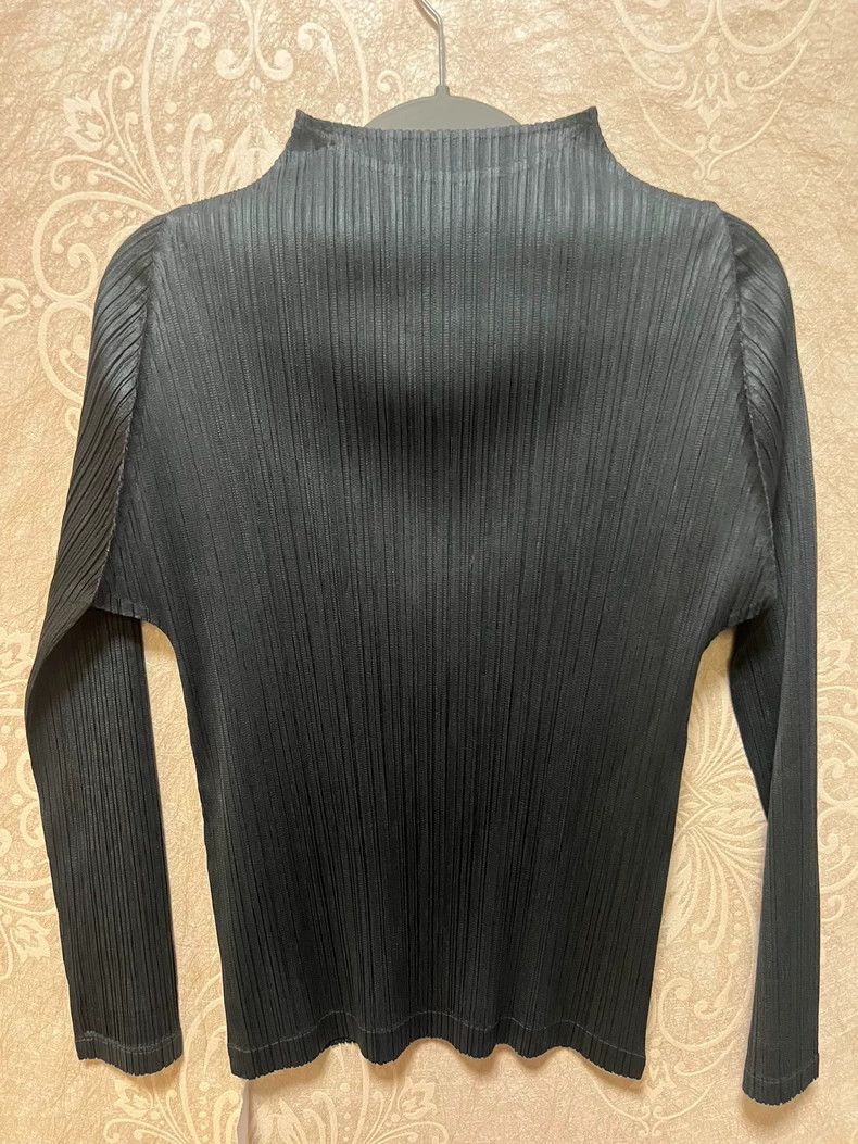 Issey Miyake Issey Miyake size:3 A charcoal black small stand-up collar Size S / US 4 / IT 40 - 2 Thumbnail